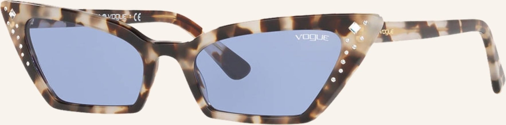 Vogue Sonnenbrille 0Vo5282Sb Mit Schmucksteinbesatz braun