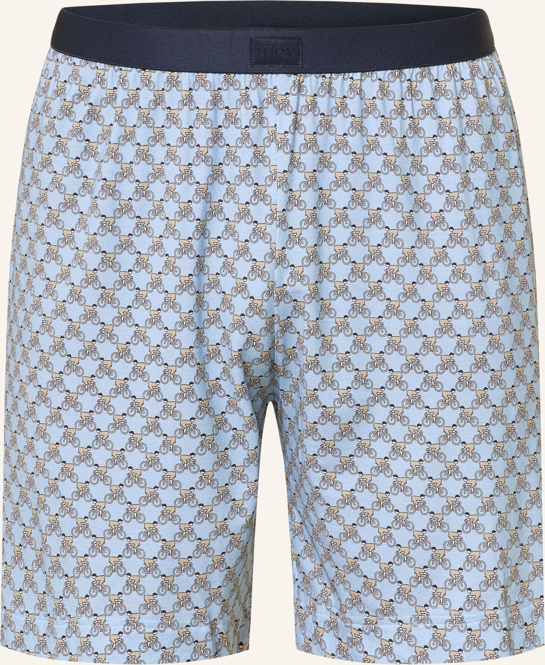 Mey Schlafshorts Serie Bike Rush blau