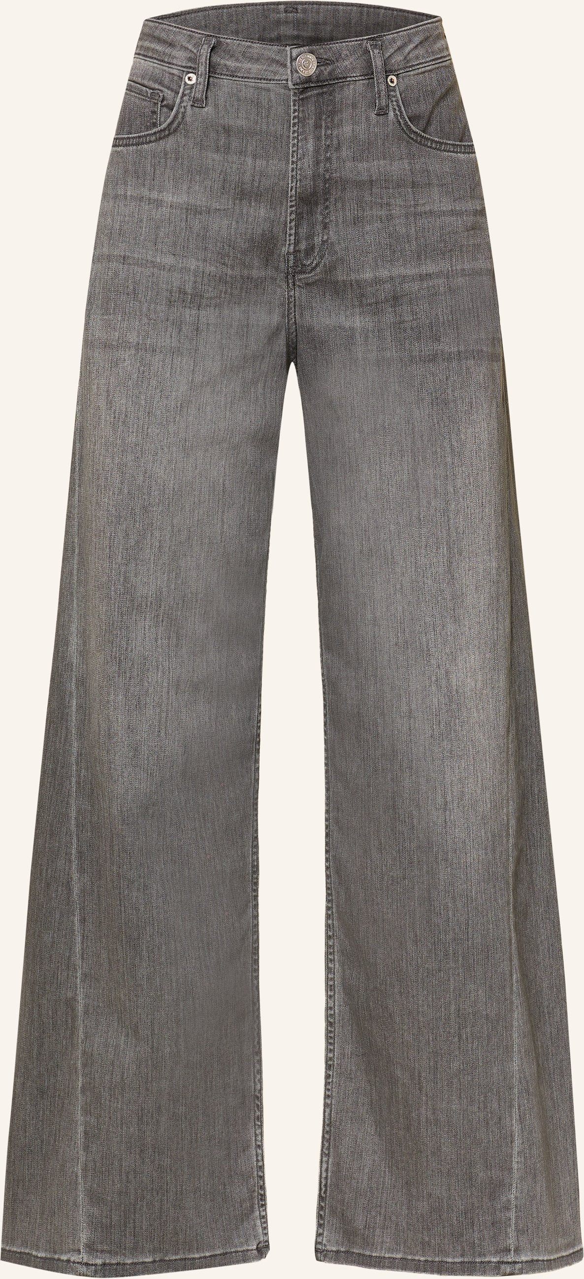 True Religion Wide Leg Jeans Lin Palazzo grau