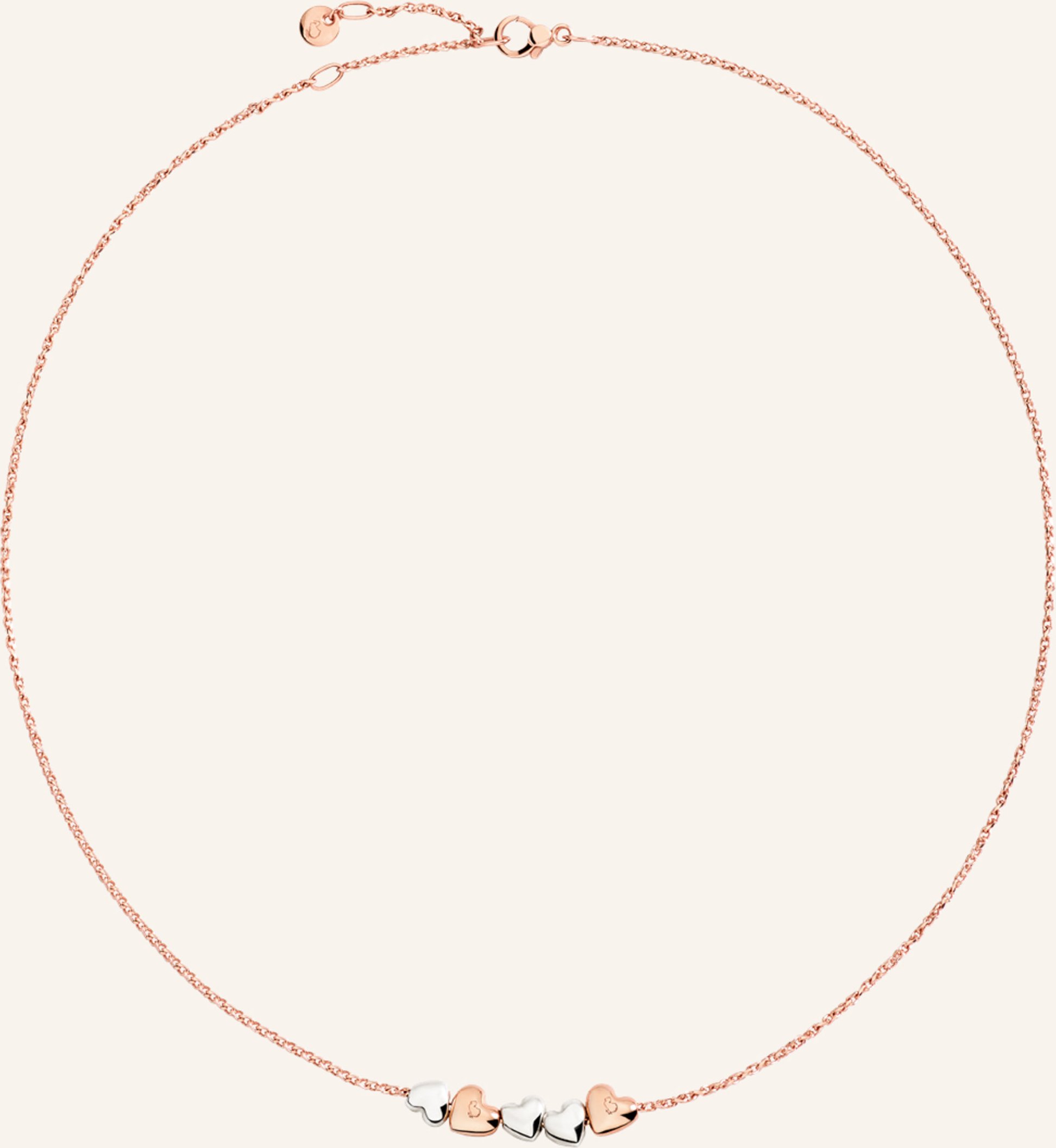 Dodo Halskette Cuore rosegold