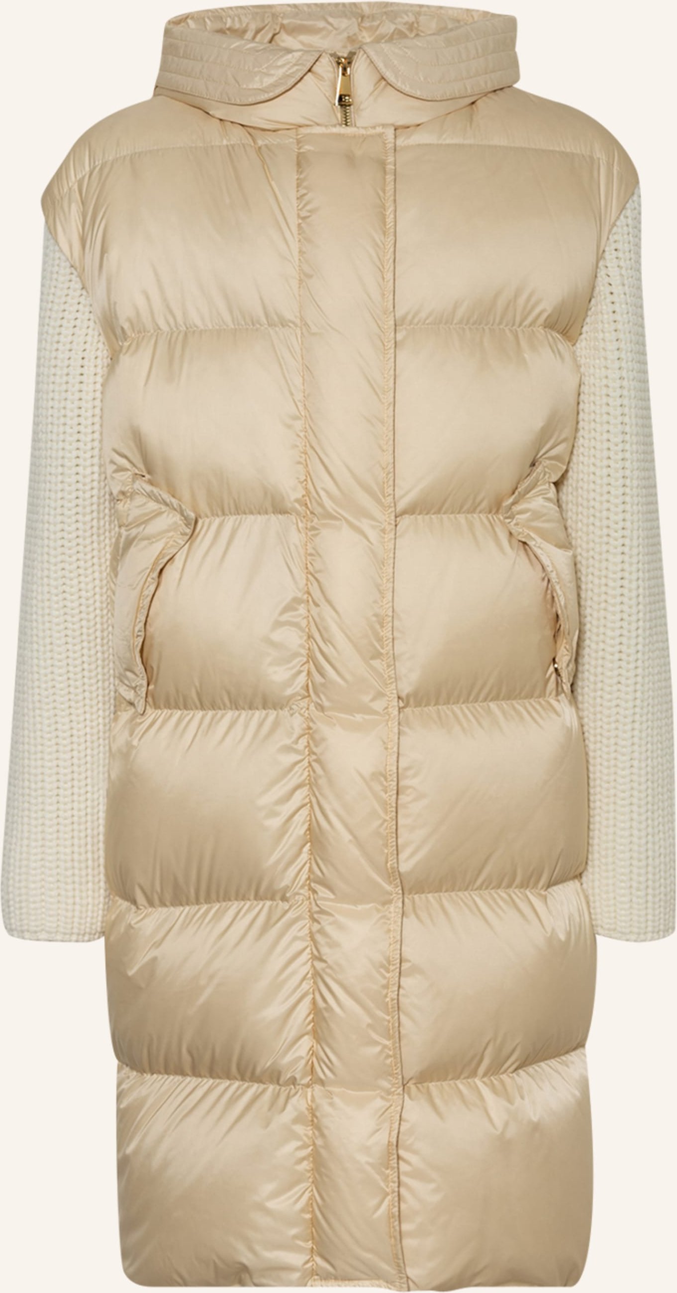 Thumbnail - Moncler Enfant Daunenmantel Katife beige