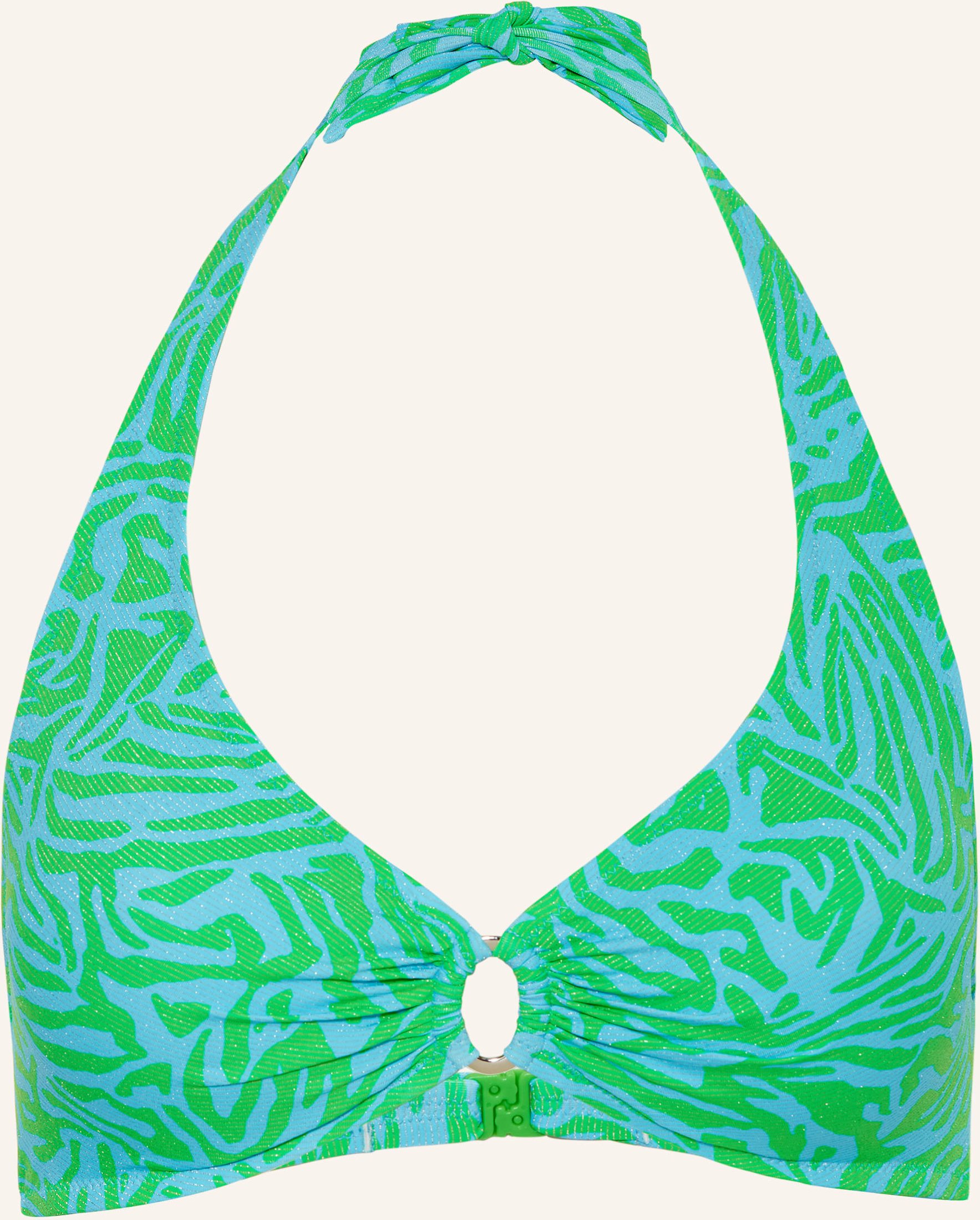 Lidea Neckholder-Bikini-Top Aqua Muse Mit Glitzergarn gruen