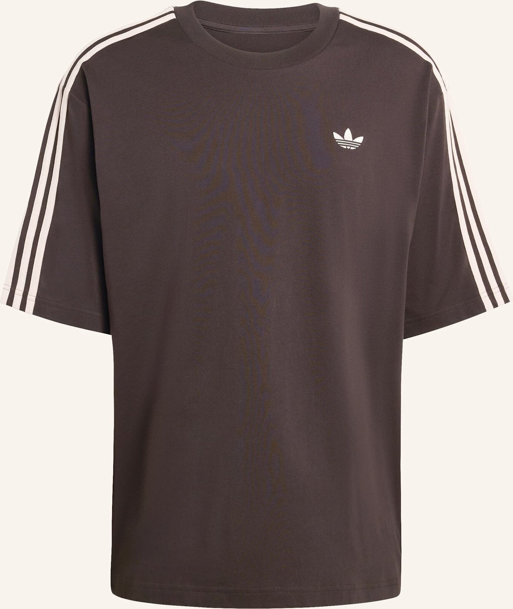 Adidas Originals Oversized-Shirt 3-Streifen braun