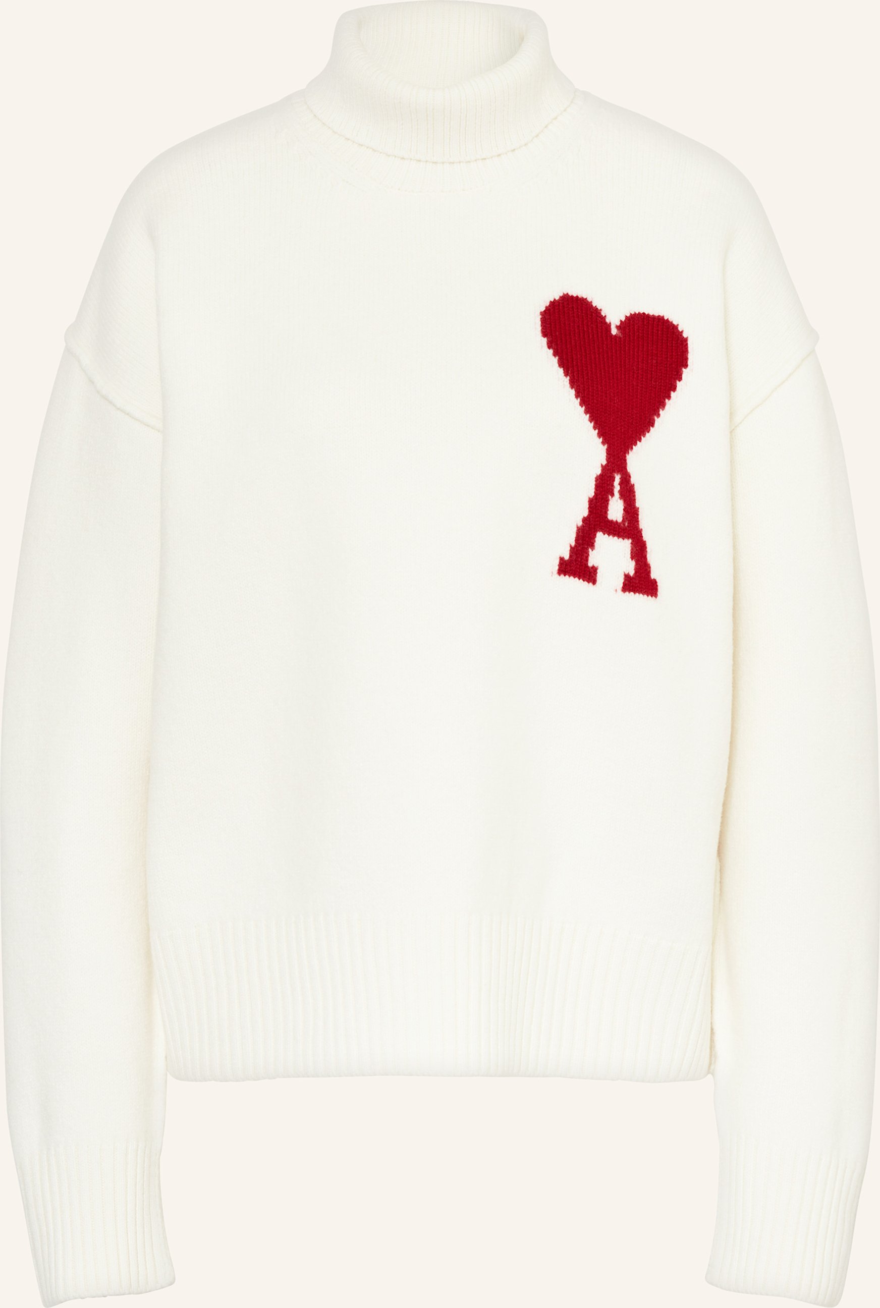 Ami Paris Rollkragenpullover weiss
