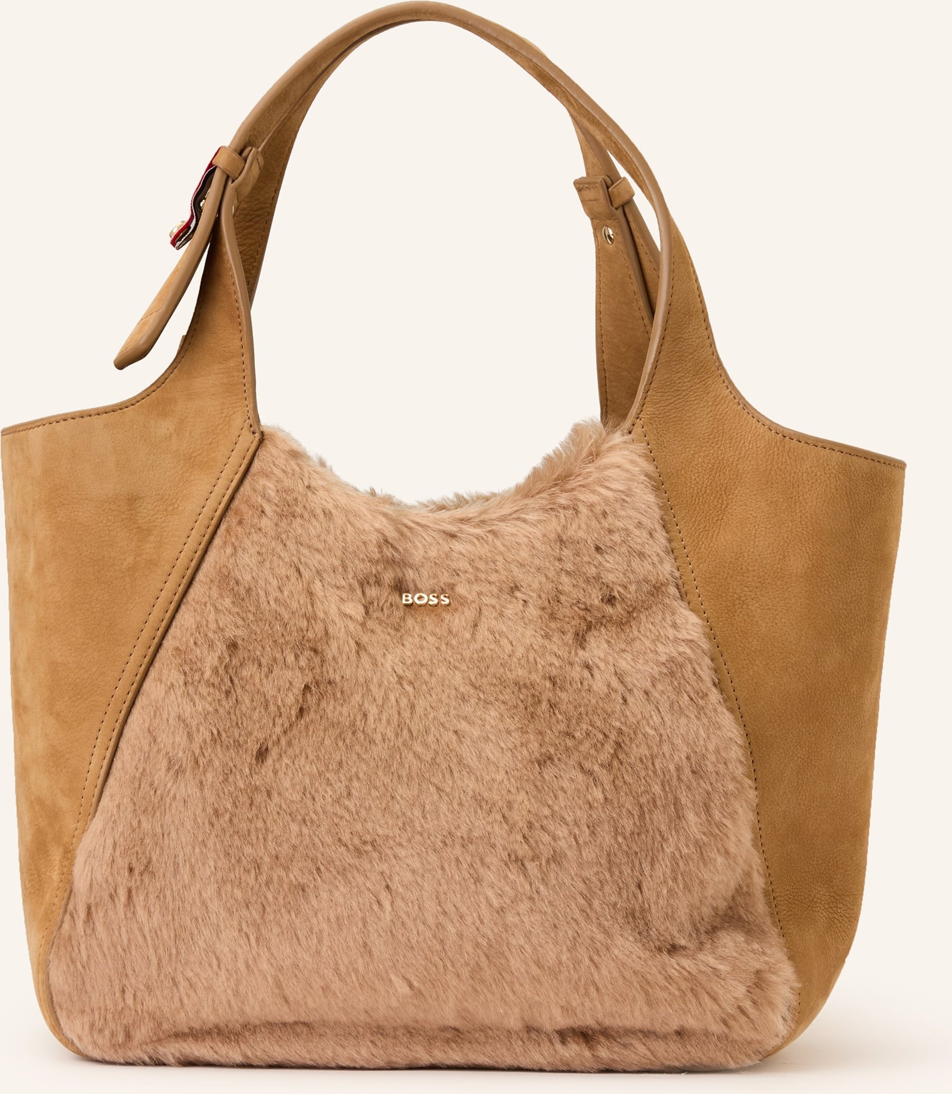 Boss Shopper Lenah Mit Kunstfell beige