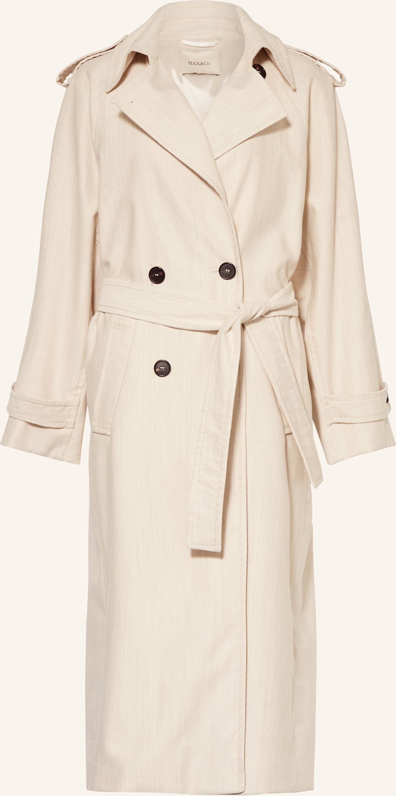 Max & Co. Trenchcoat Mcobaffo weiss