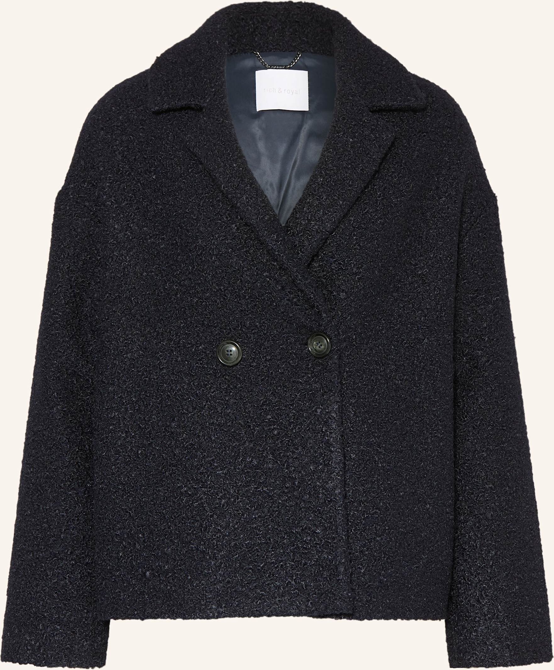 Thumbnail - Rich & Royal Bouclé-Jacke blau