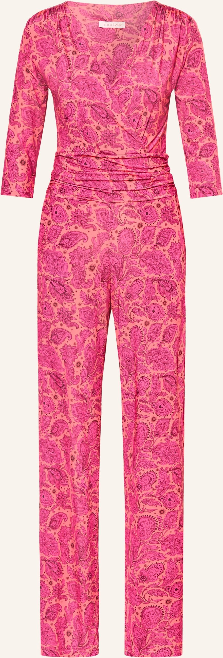 Marivie Jersey-Jumpsuit Jump Great! Mit 3/4-Arm pink