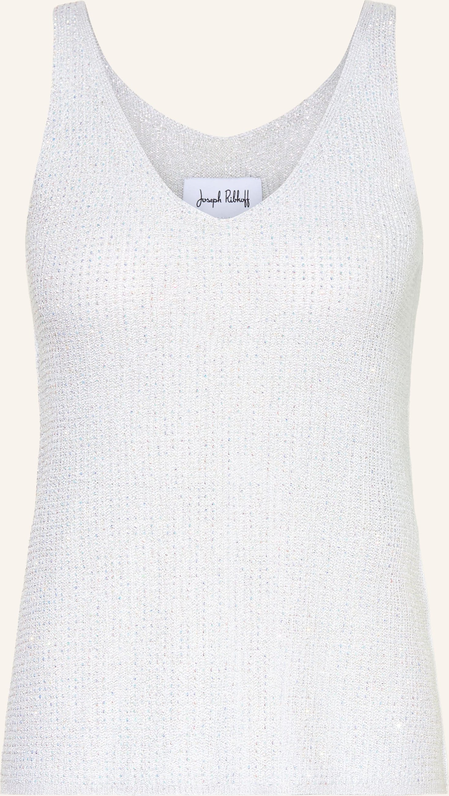 Joseph Ribkoff Stricktop Mit Schmucksteinen weiss