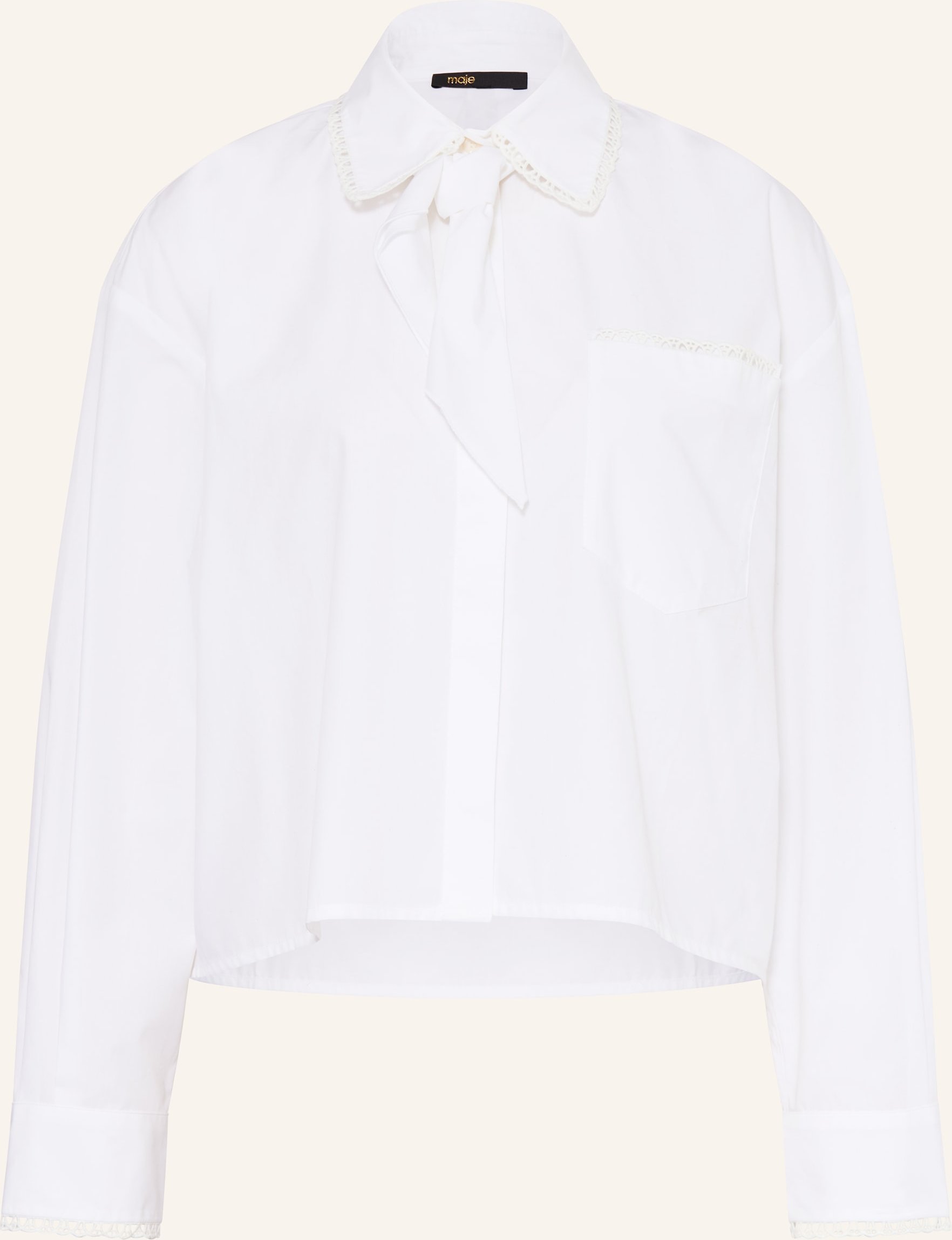 Maje Schluppenbluse weiss