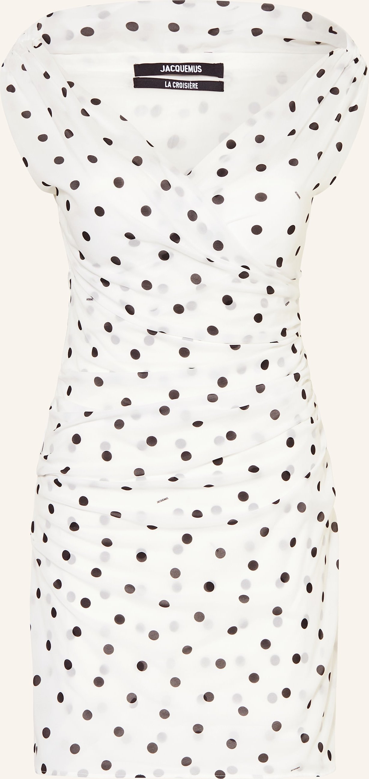 Jacquemus Cocktailkleid La Robe Rita Mit Seide weiss