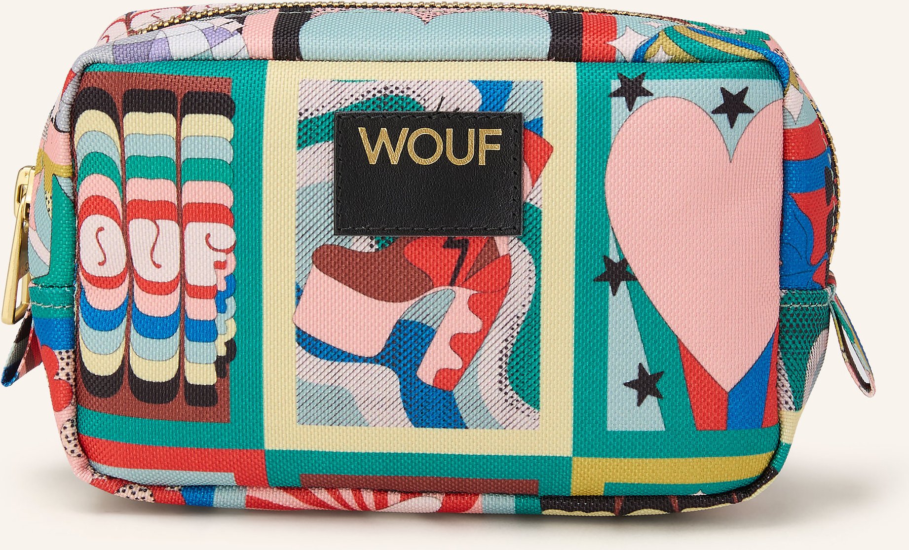 Wouf Kosmetiktasche Discobabe gruen