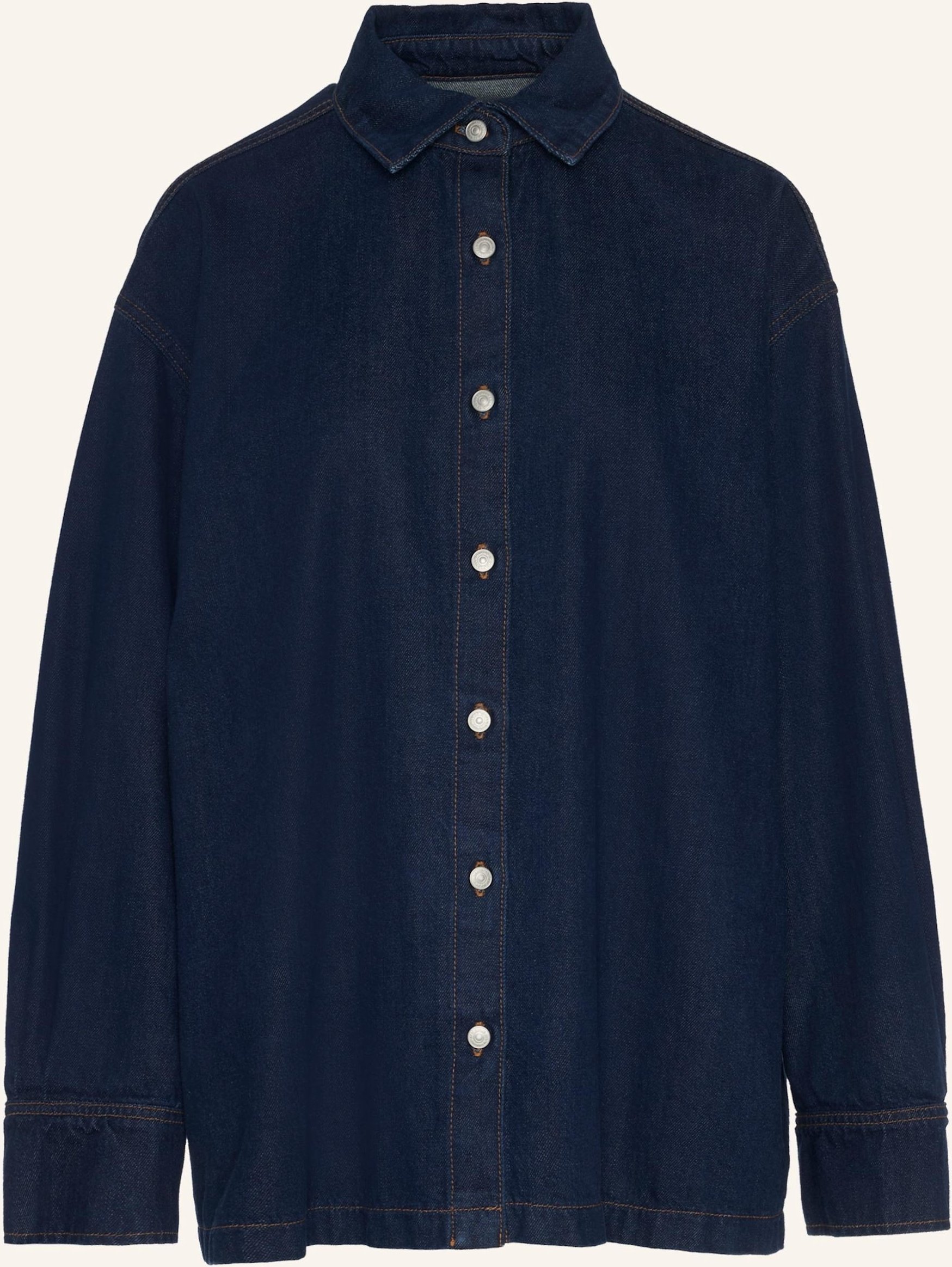 7 For All Mankind Overshirt Pleated blau