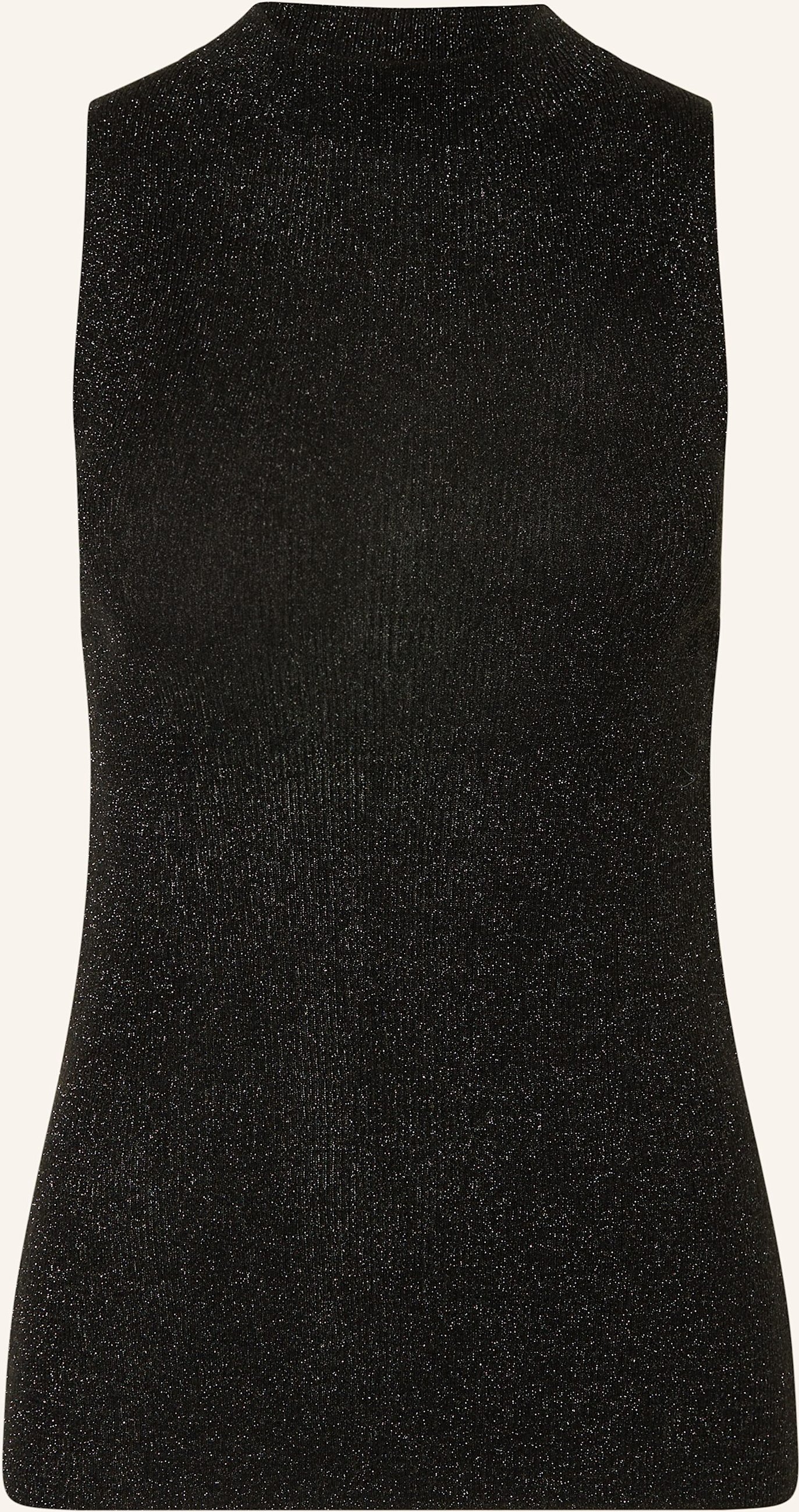 Closed Stricktop Mit Glitzergarn schwarz