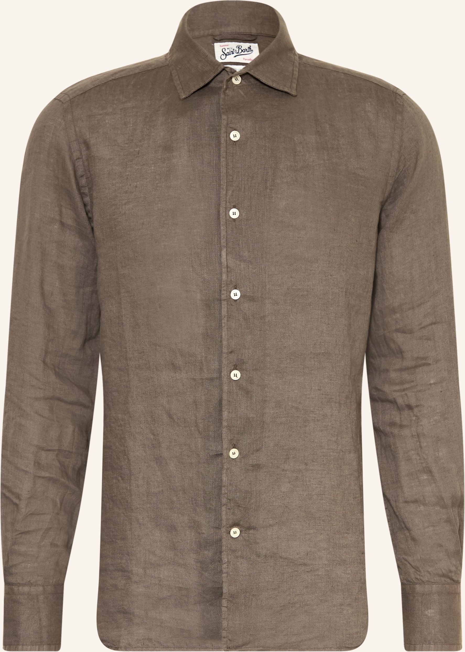 mc2 Saint Barth Leinenhemd Raphael Comfort Fit gruen