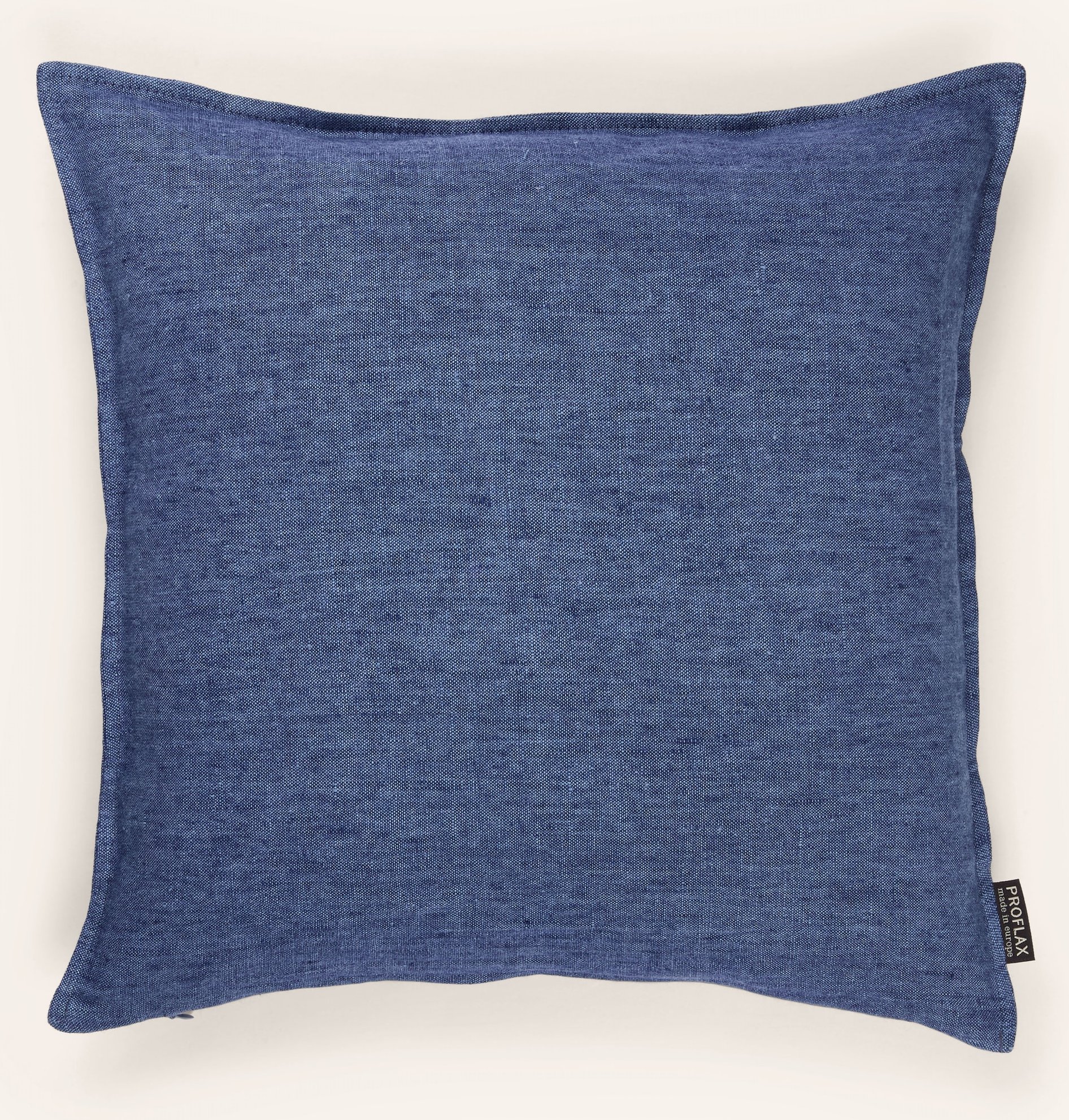 Proflax Dekokissenhülle Aus Leinen blau