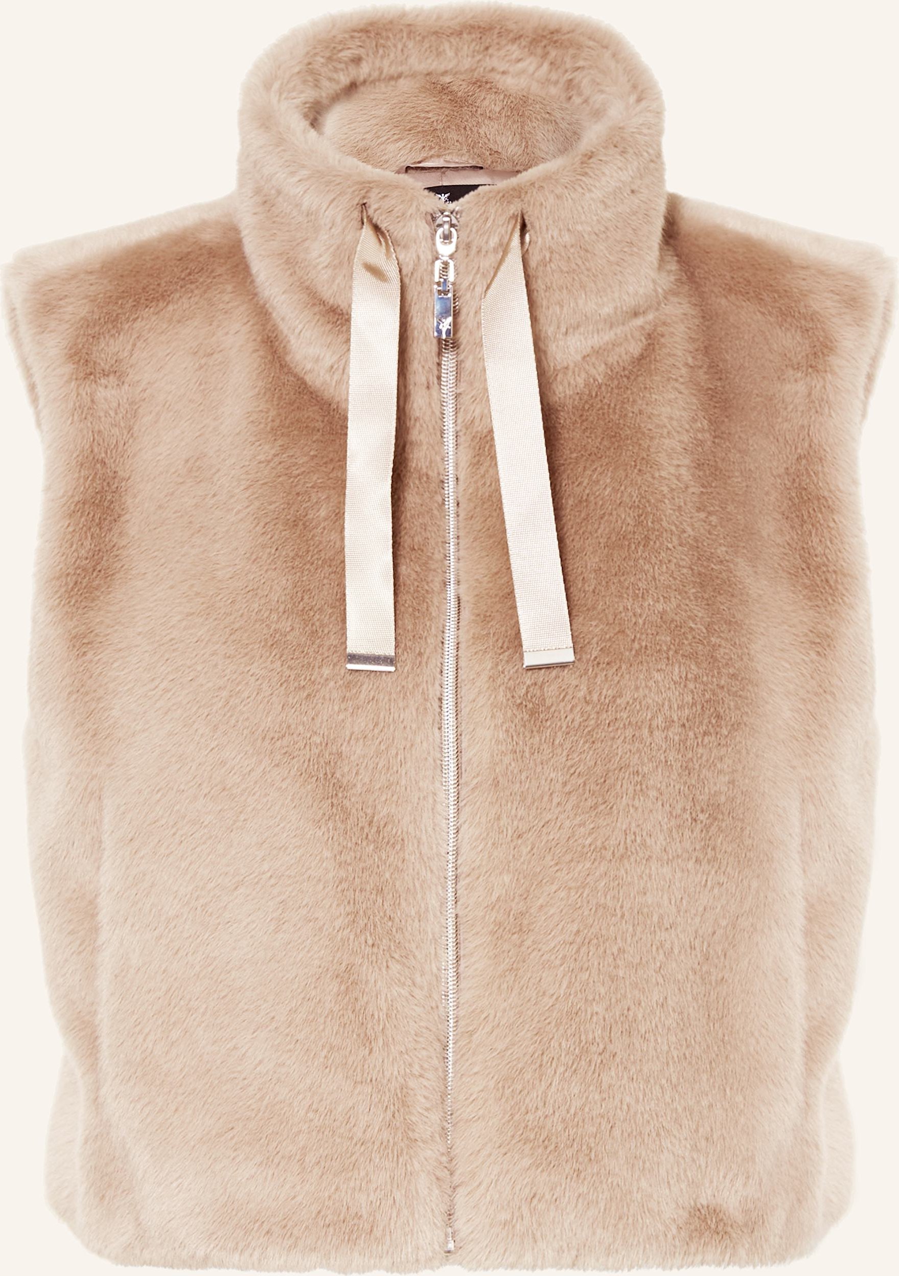 Monari Kunstfell-Weste beige