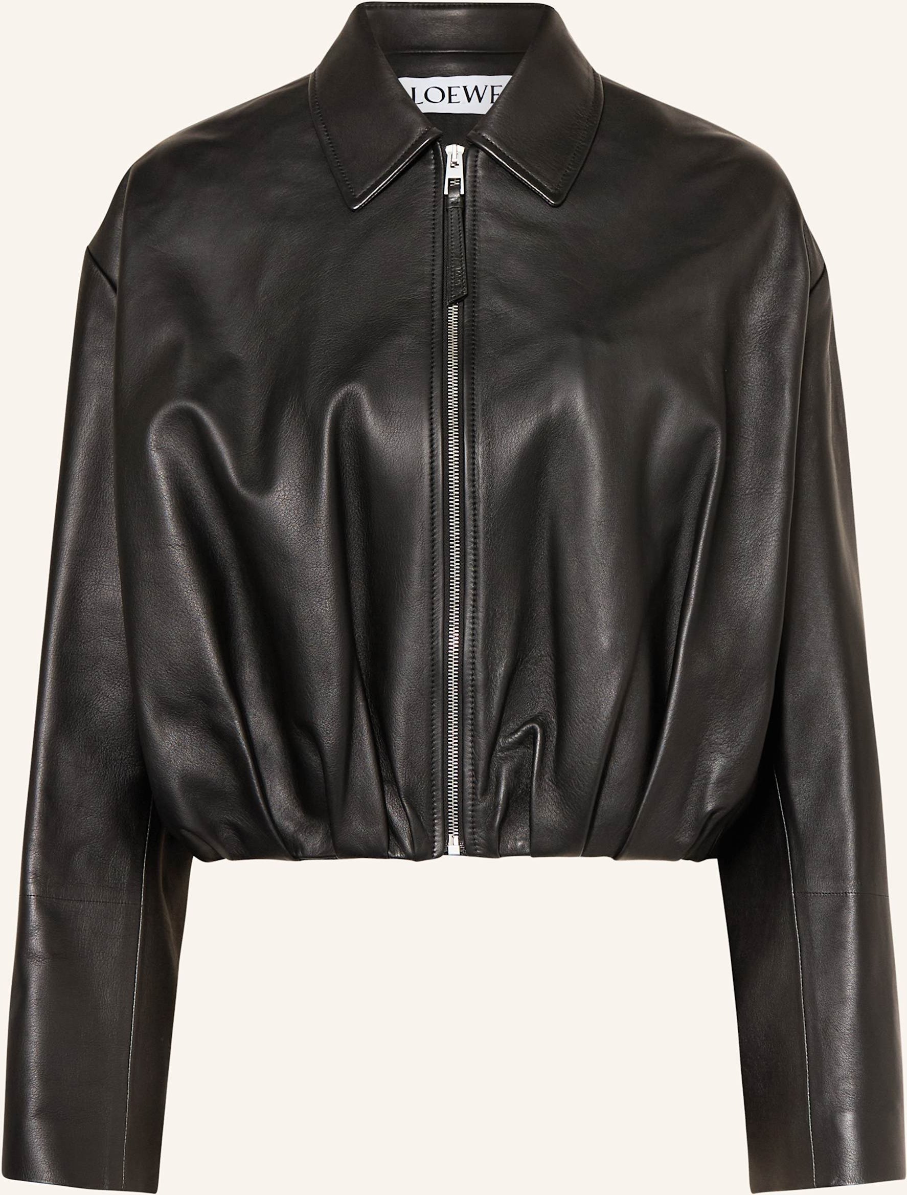 Loewe Lederjacke schwarz