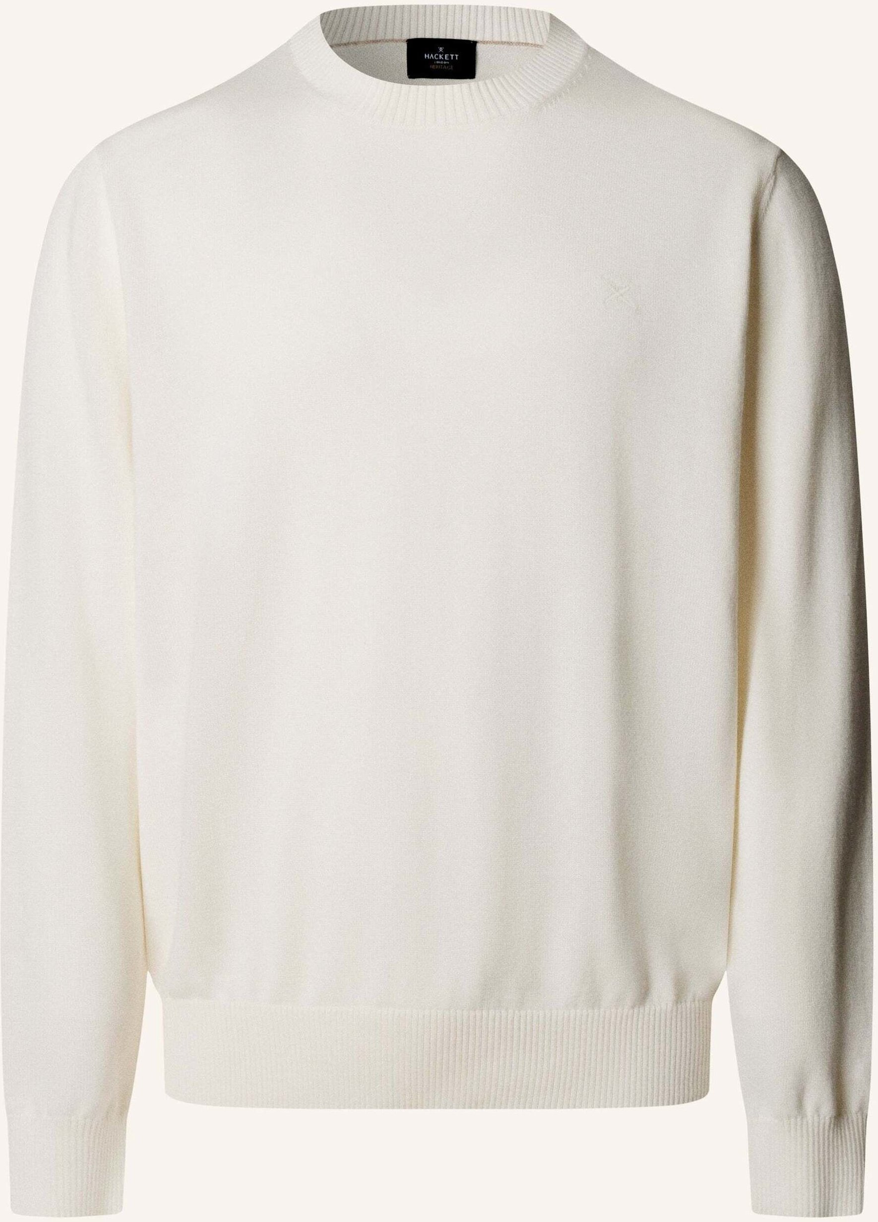 Hackett London Pullover Ess Cotton Crew weiss