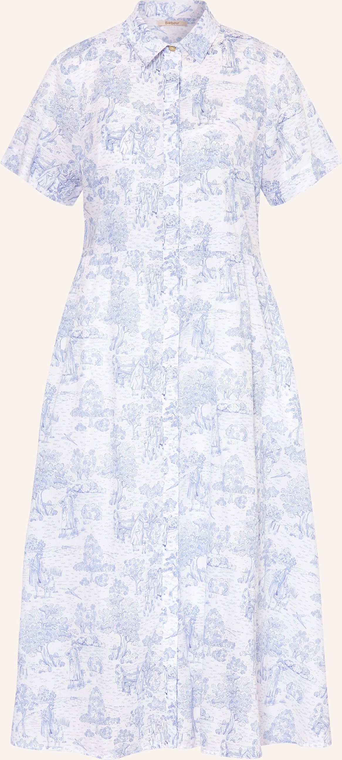 Barbour Hemdblusenkleid Wisteria blau