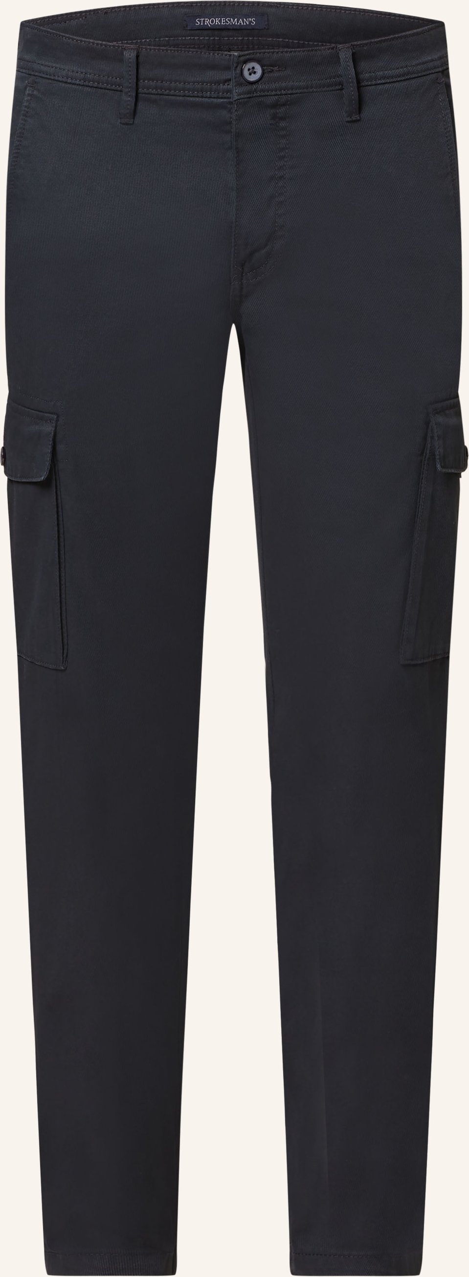 Strokesman's Cargohose Cavalery Slim Fit blau