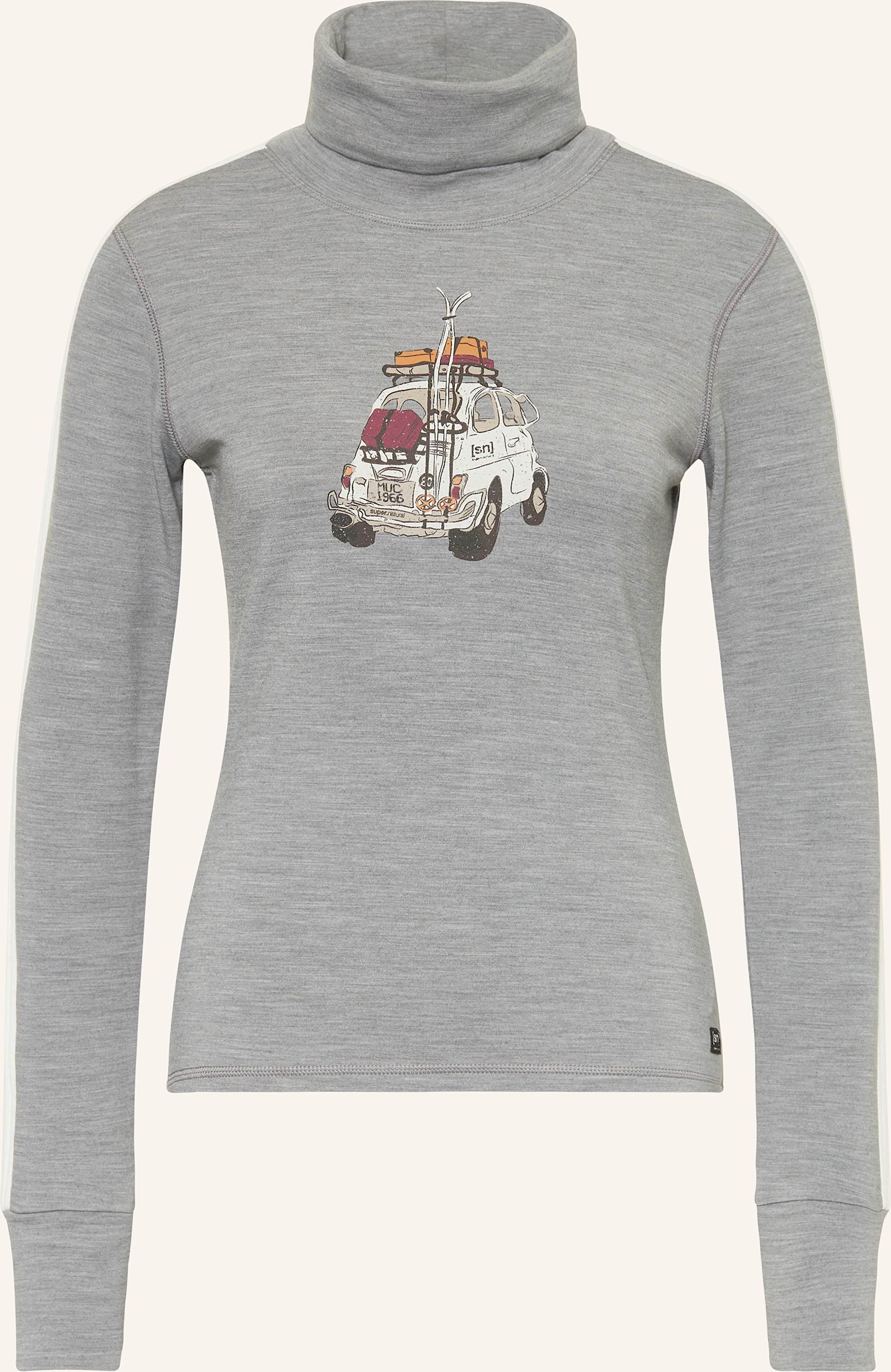 Super.Natural Pullover Carski Roll Neck grau