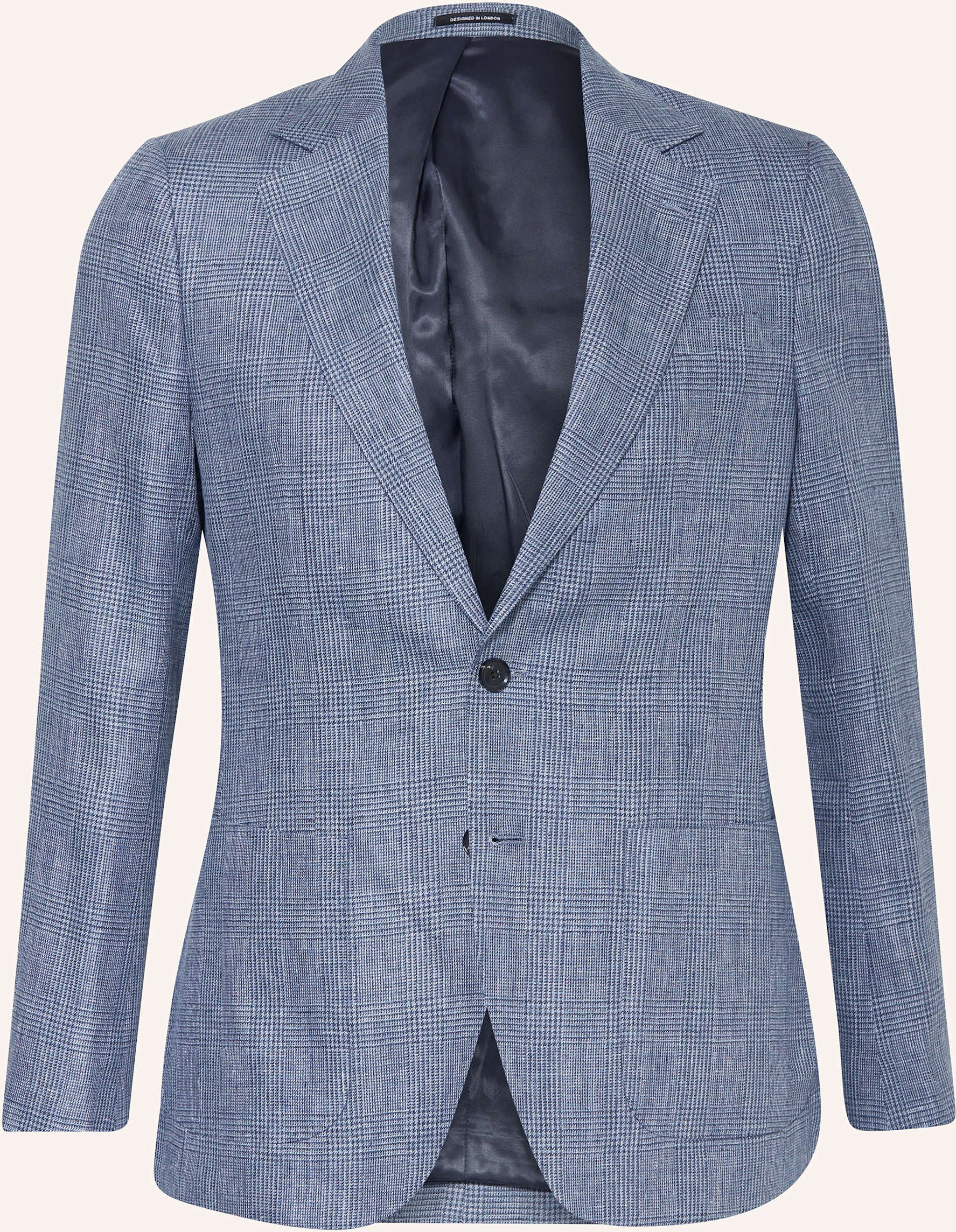 Reiss Anzugsakko Gould Regular Fit Aus Leinen blau