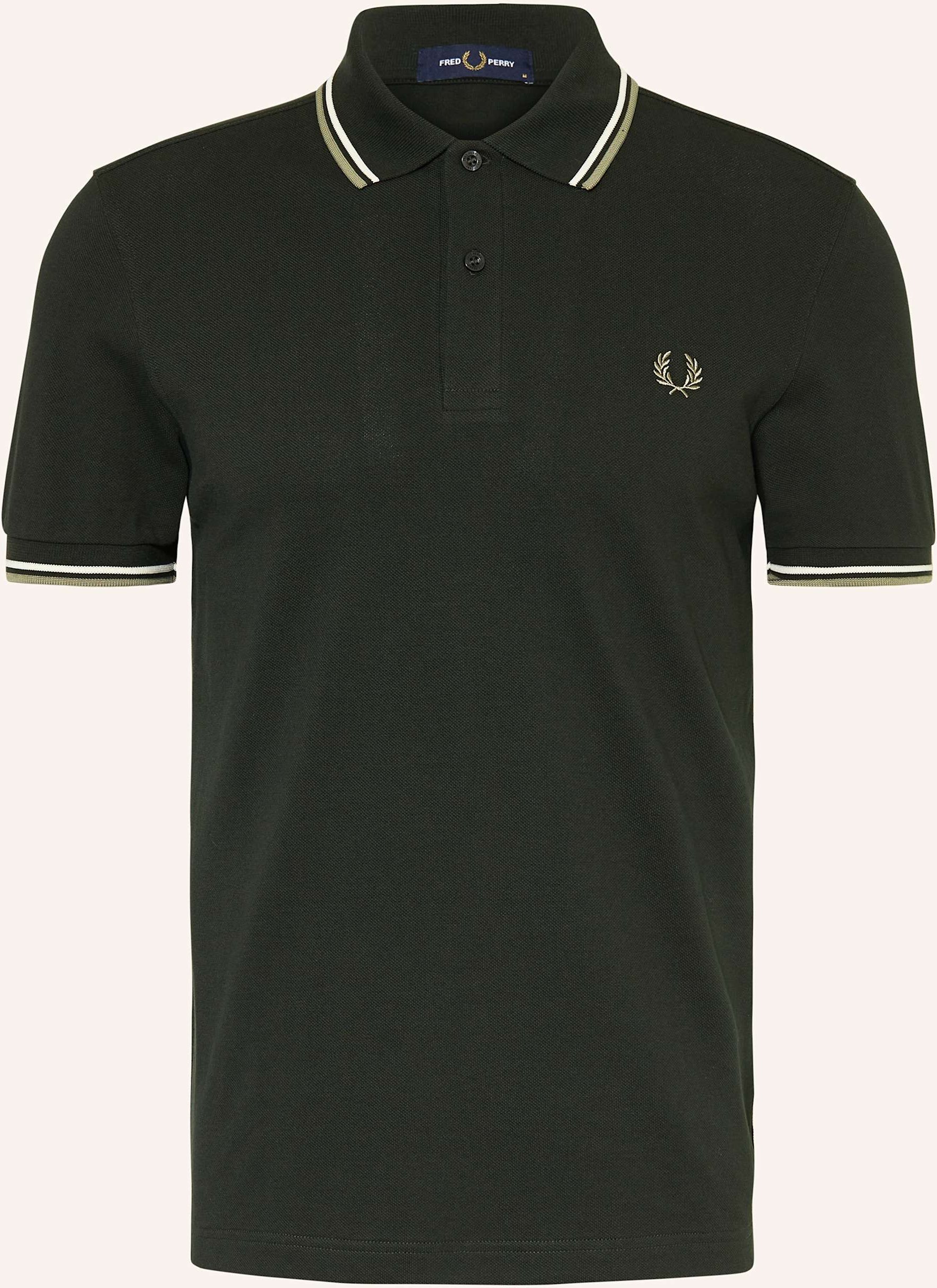 Fred Perry Piqué-Poloshirt gruen