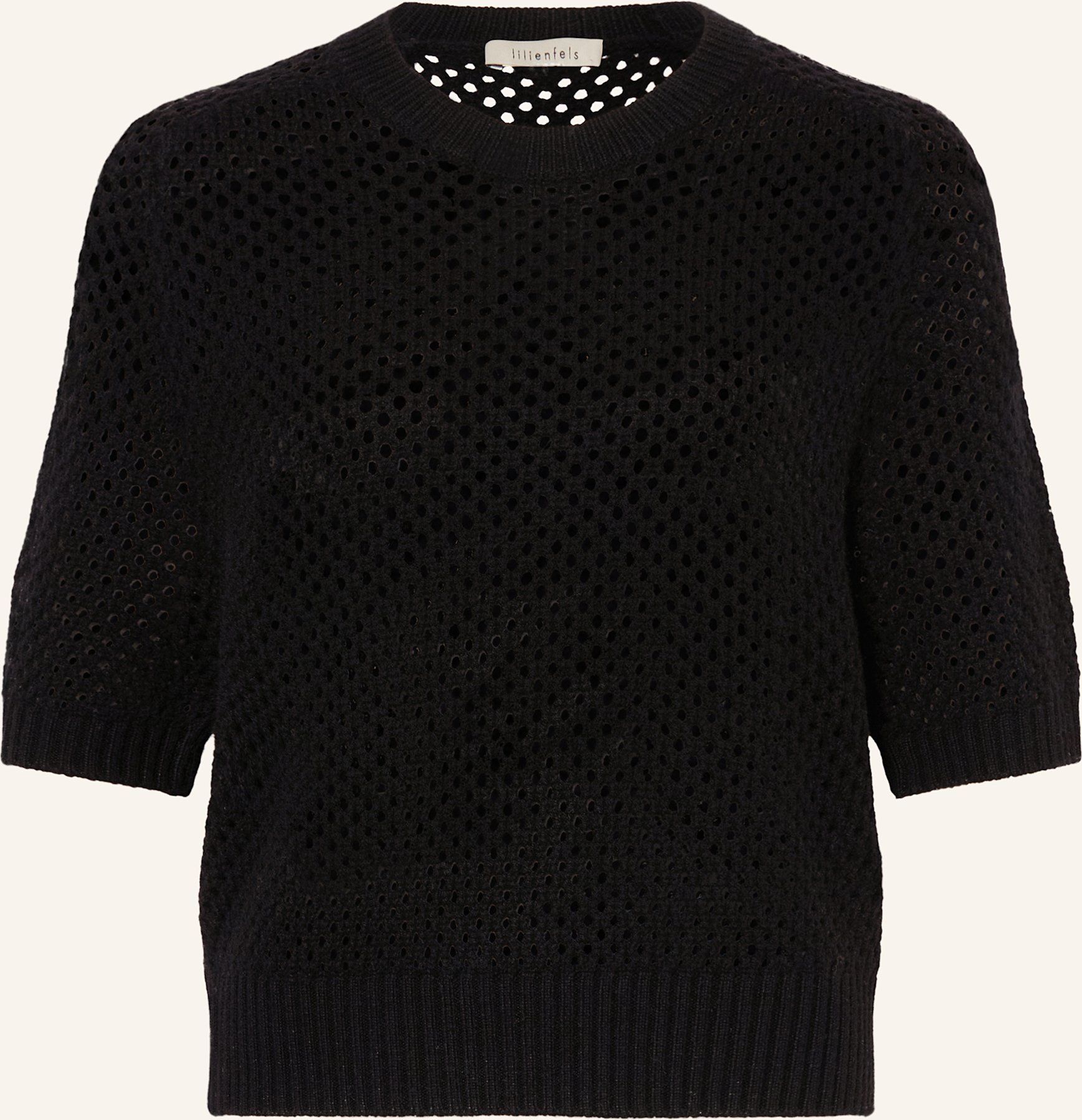 Lilienfels Strickshirt Mit Cashmere schwarz