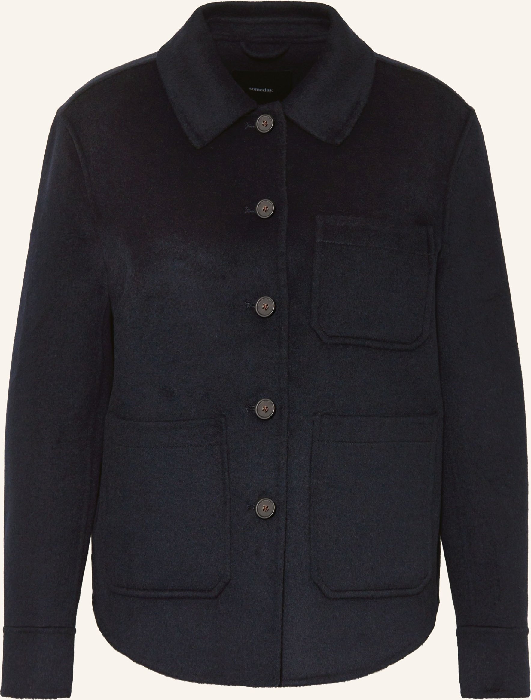 Someday Kastenjacke Natta blau