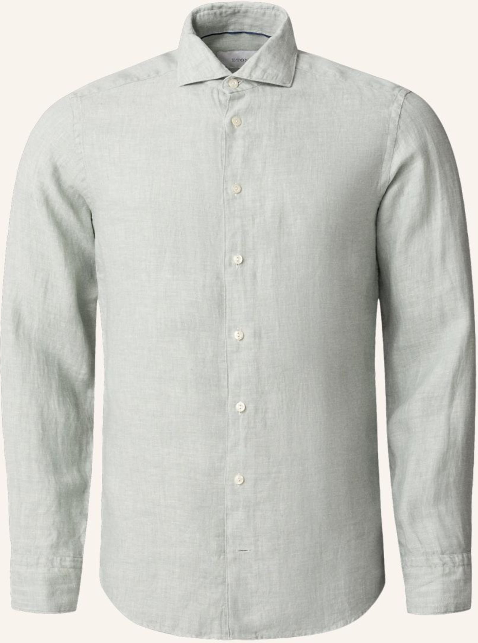 Eton Leinenhemd Contemporary Fit gruen