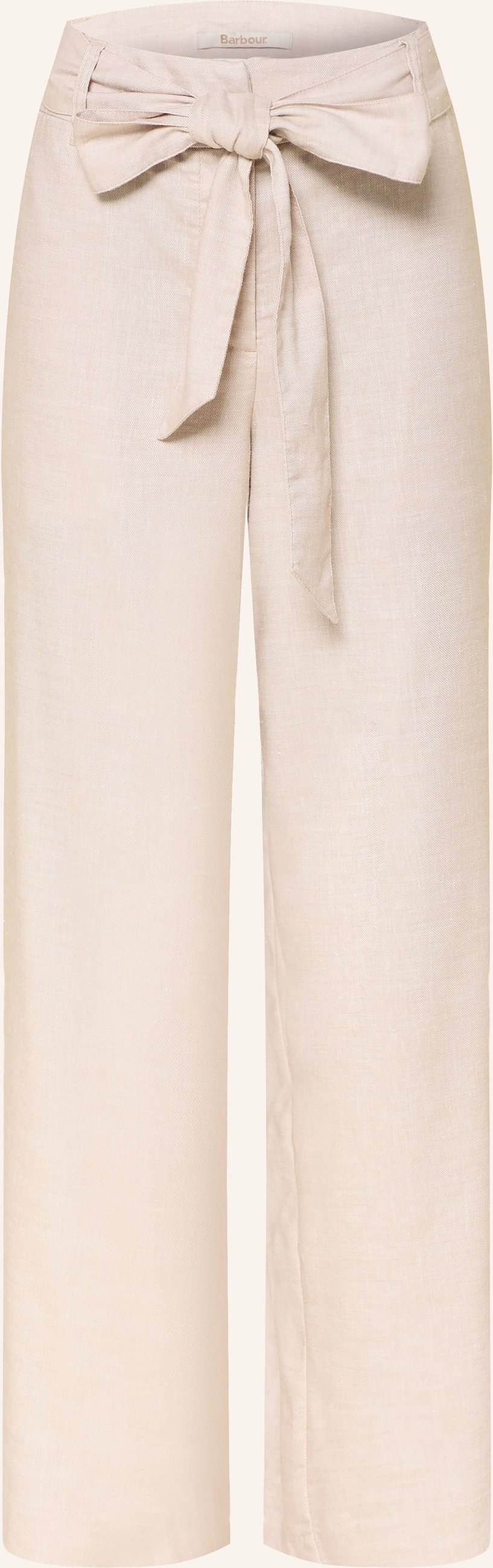 Barbour Marlenehose Gabby Mit Leinen beige
