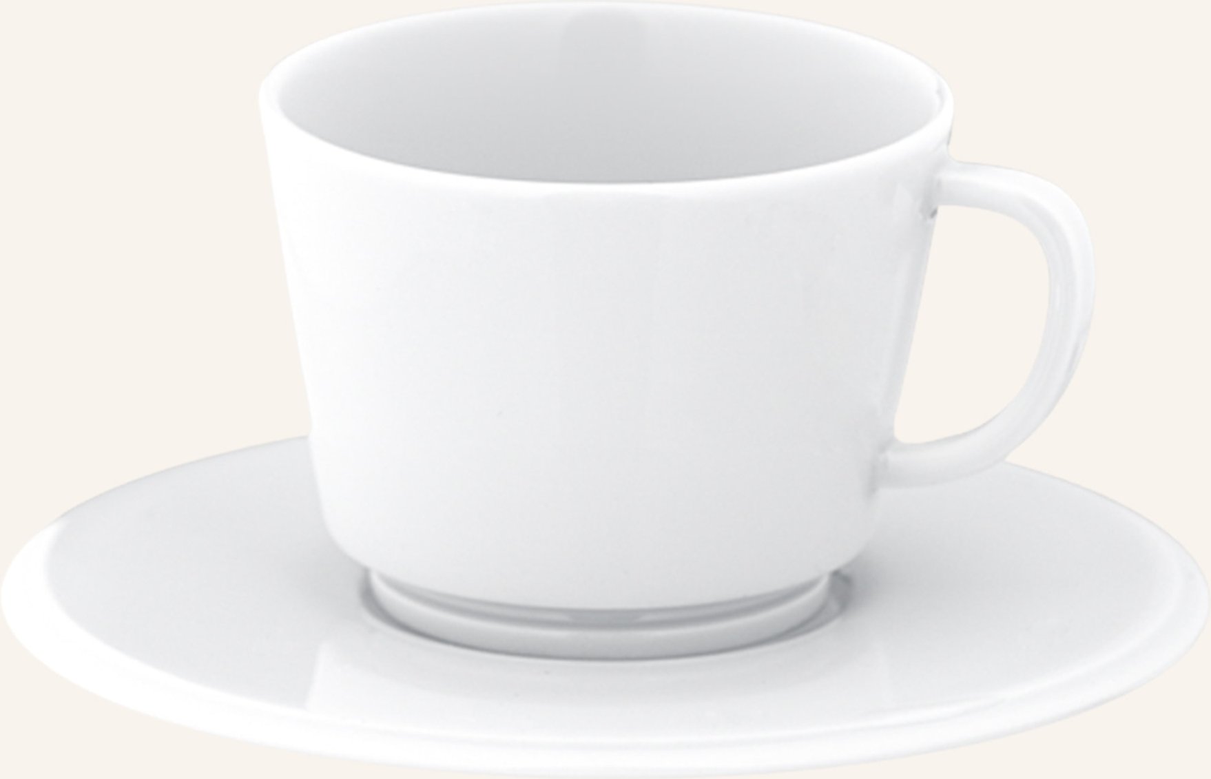 Meissen Porzellan-Manufaktur Espressotasse Vitruv Pur Mit Untertasse weiss