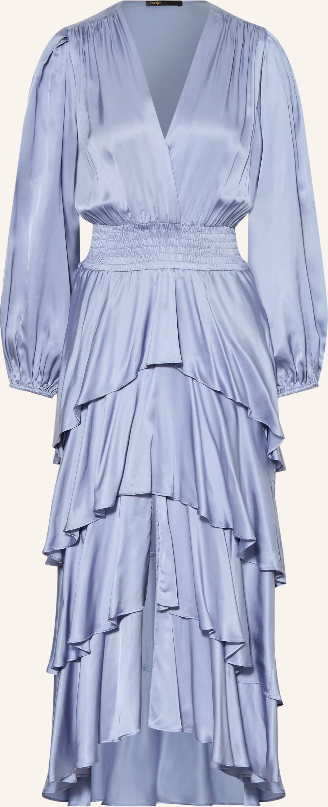 Maje Satinkleid blau