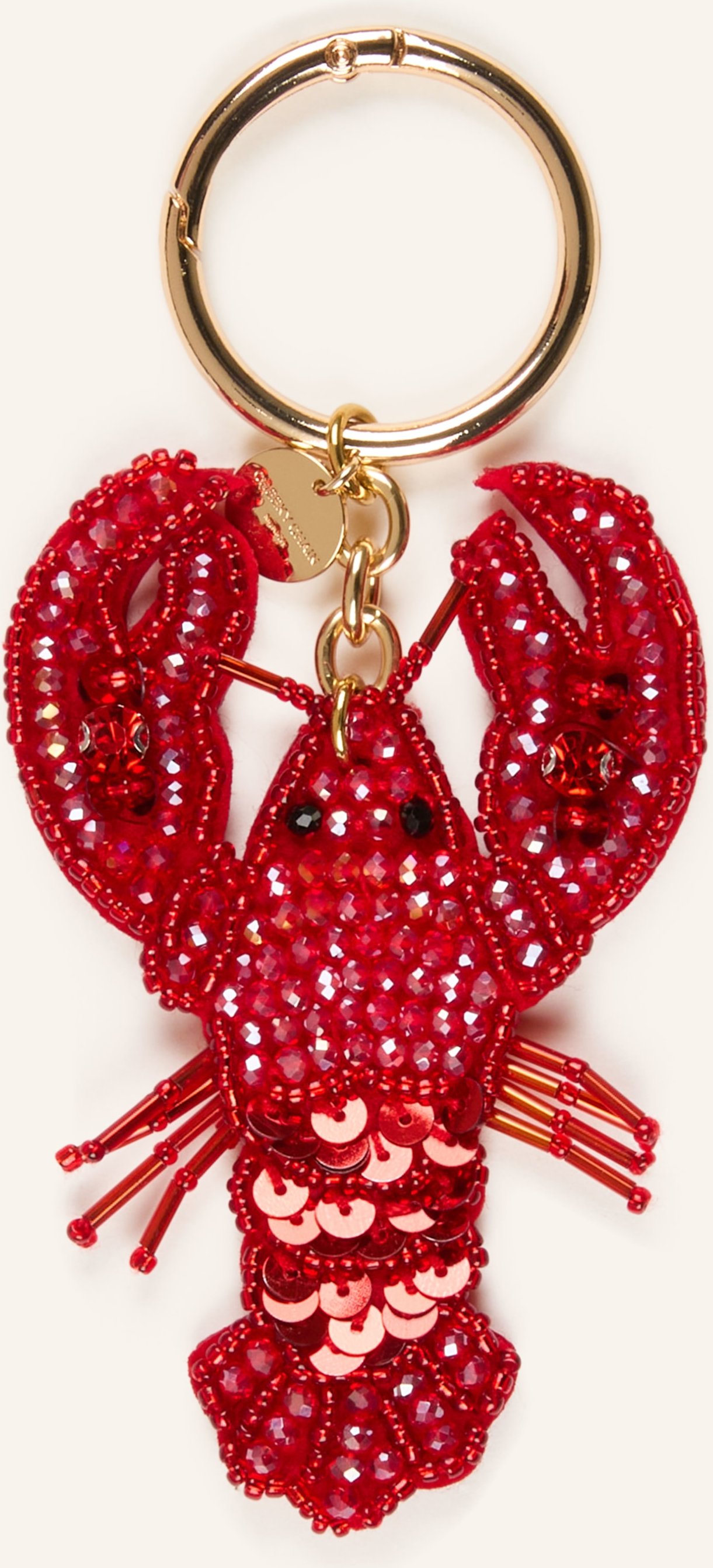 Cheeky Chain Munich Taschenanhänger Mit Schmucksteinen rot