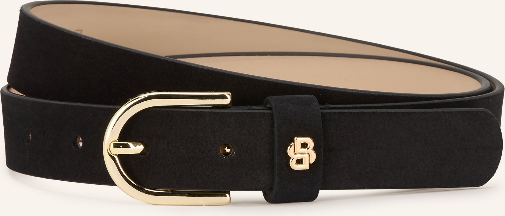 Boss Ledergürtel Scarlet schwarz