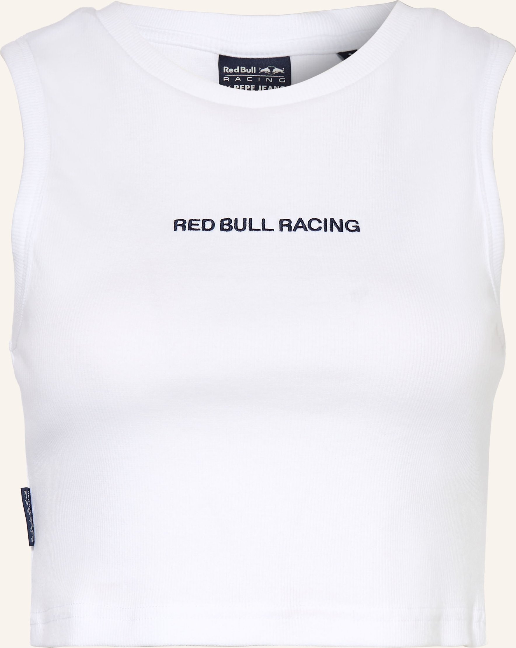 Red Bull Racing X Pepe Jeans Cropped-Top weiss