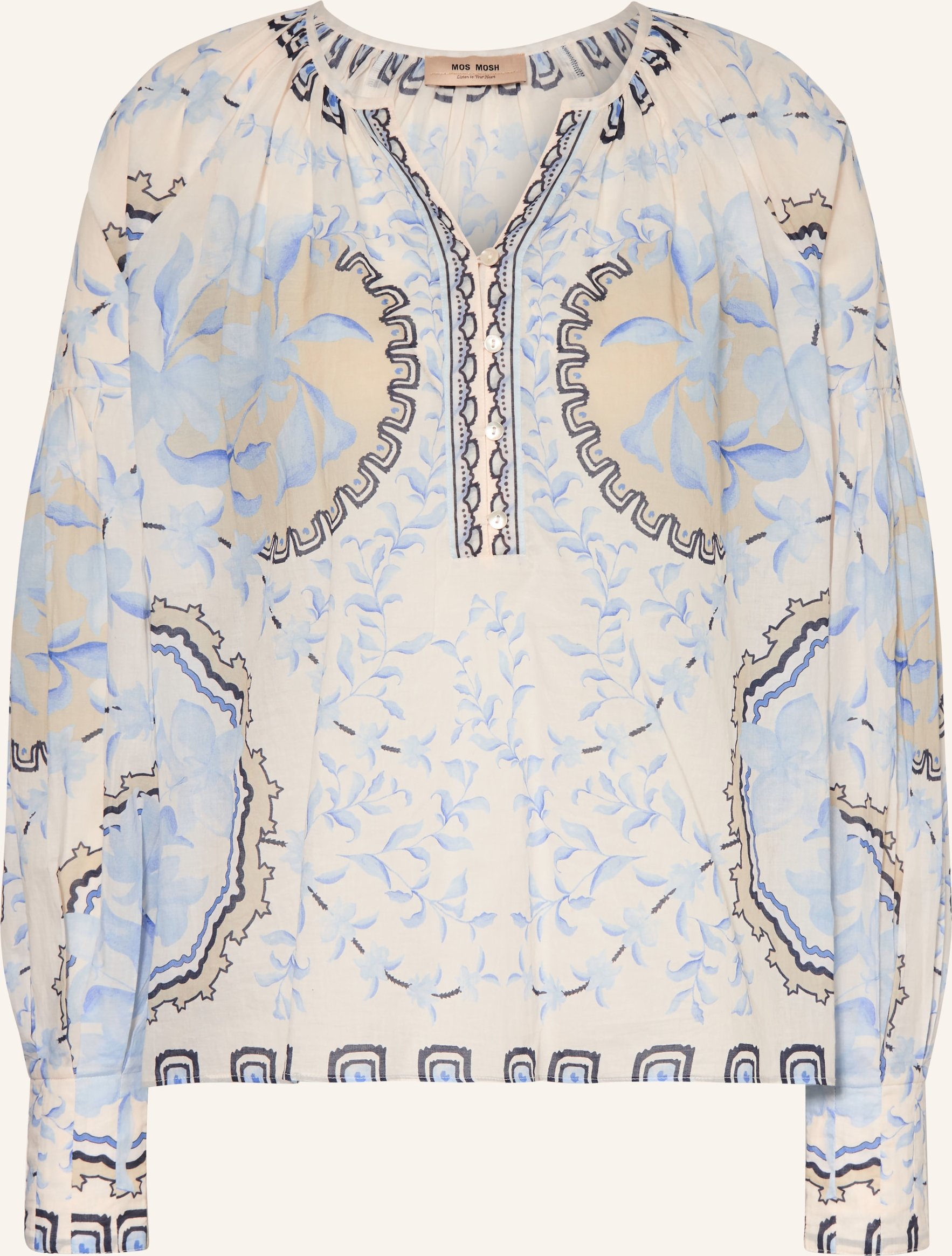 Mos Mosh Blusenshirt Mmwylde blau