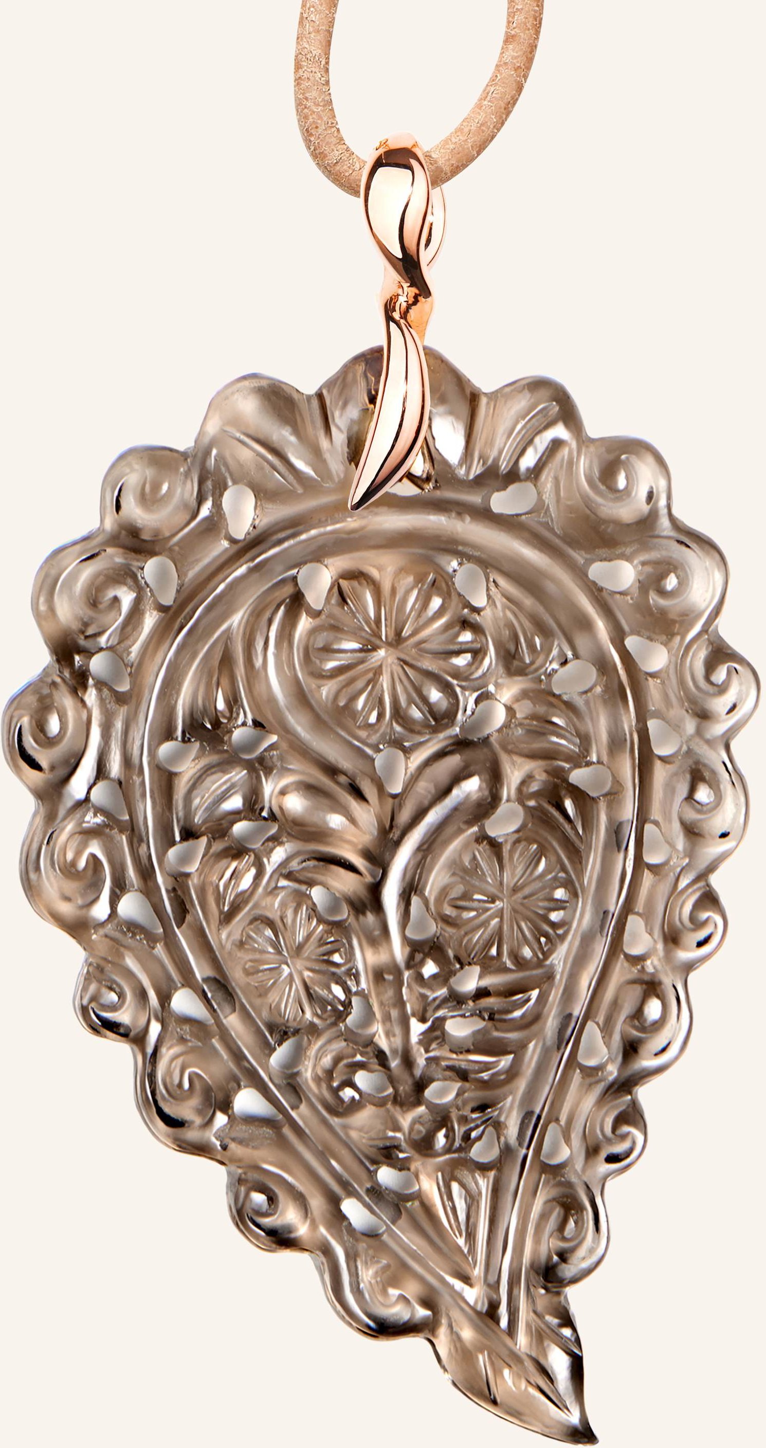Tamara Comolli Anhänger Pendant India Large Smoky Quartz 18k Roségold 18k Roségold rosegold