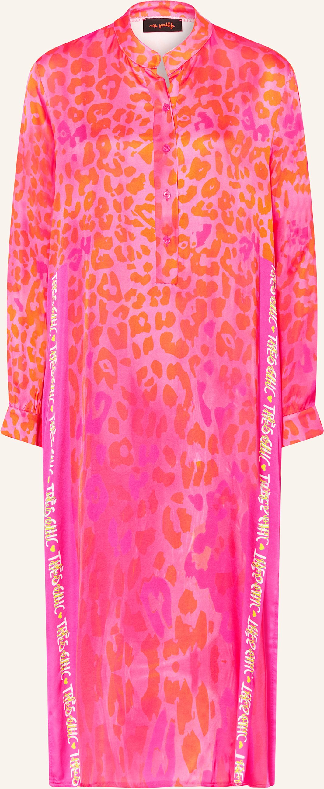 Miss Goodlife Satinkleid pink