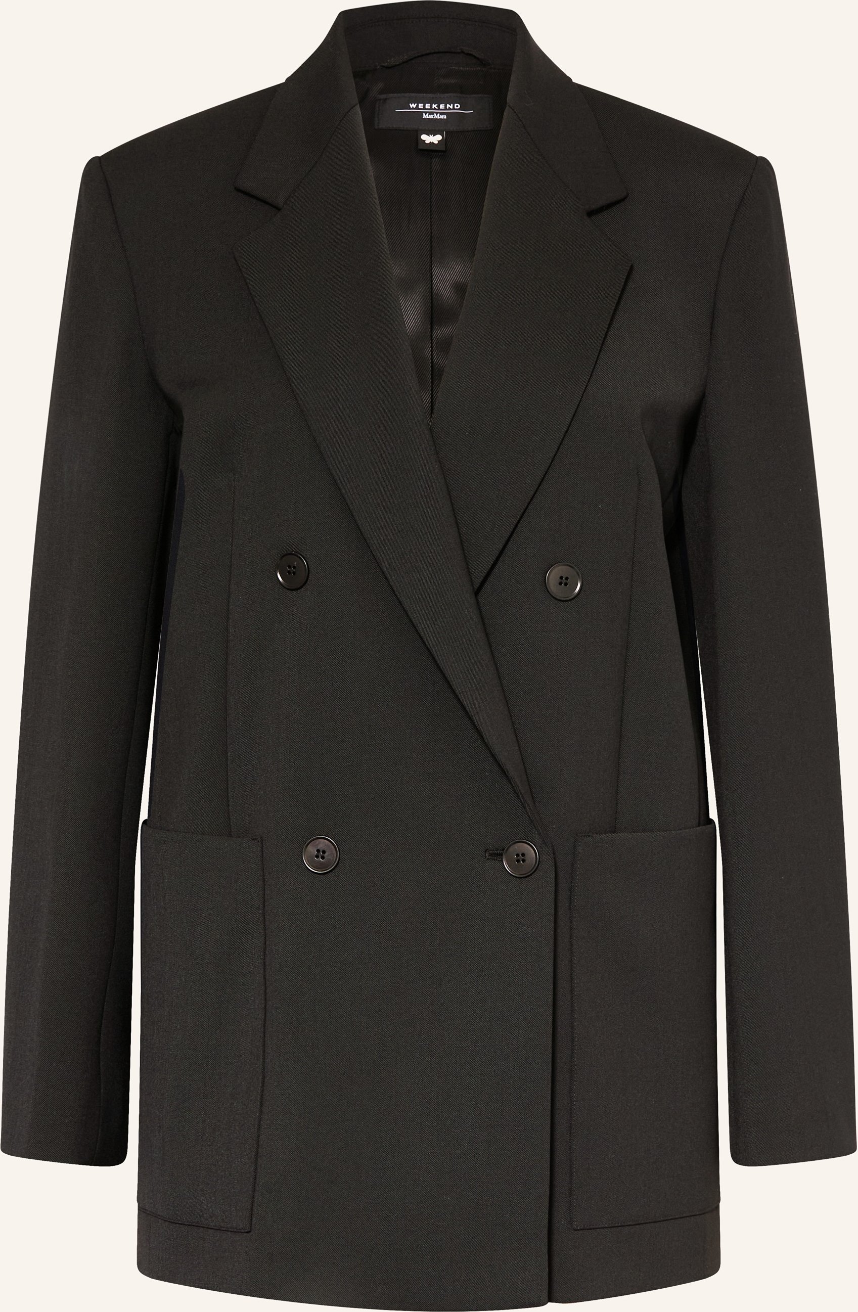 Weekend Max Mara Longblazer Wkdveloce schwarz