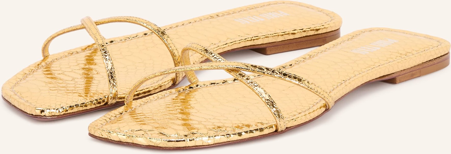 Paris Texas Pantoletten Biarritz gold