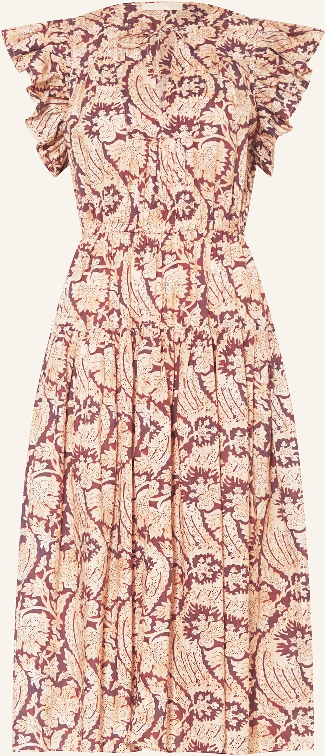 Ulla Johnson Kleid Kairi Mit Volants braun