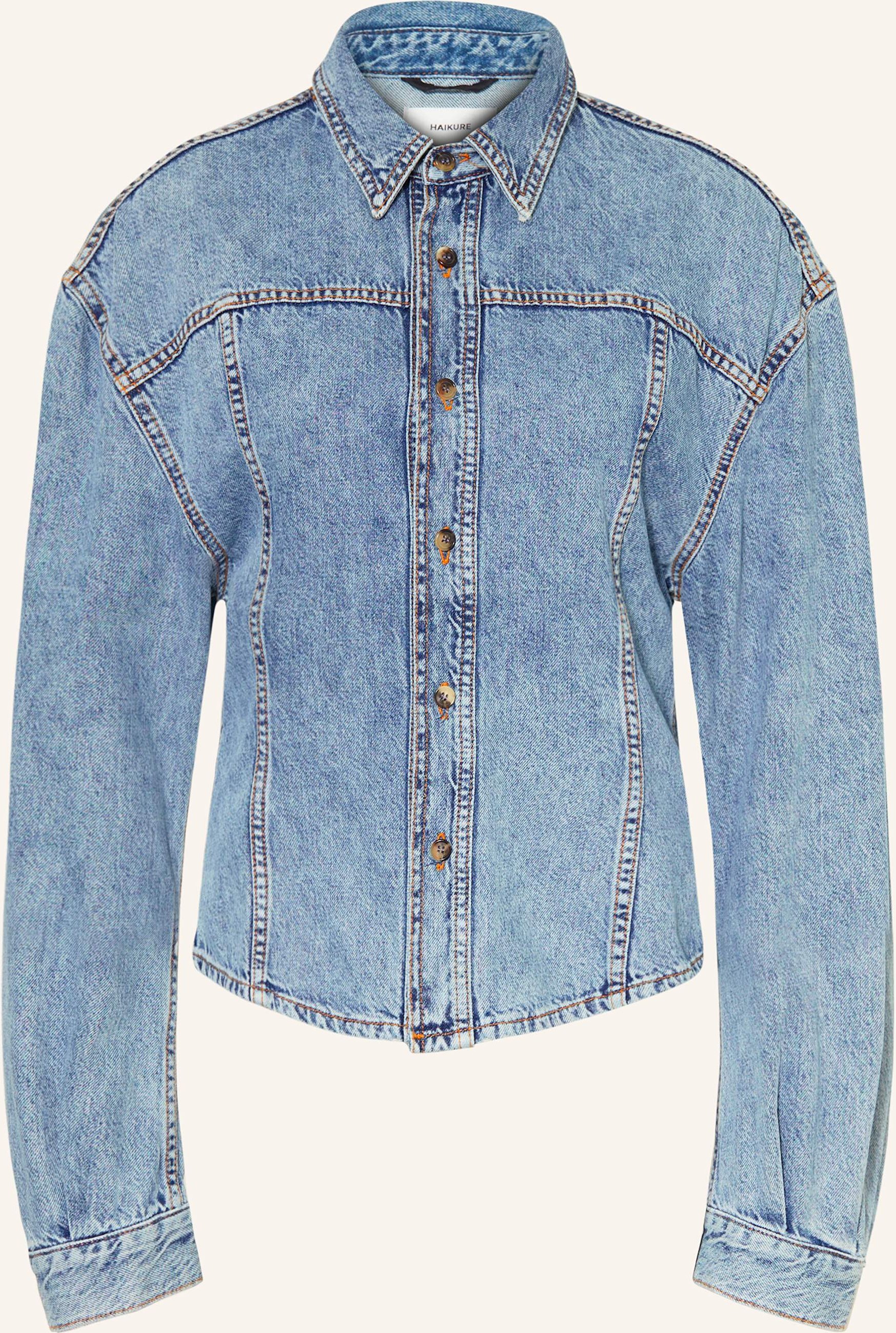 Haikure Jeansbluse Lee blau