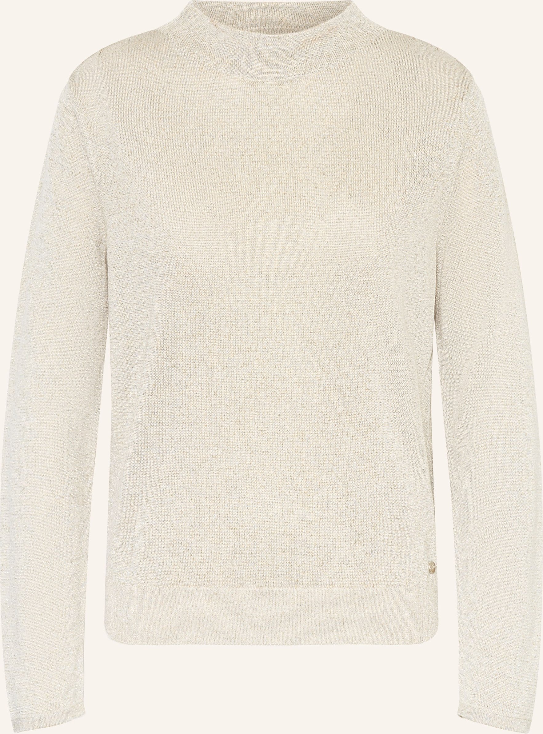 Monari Pullover Mit Glitzergarn beige