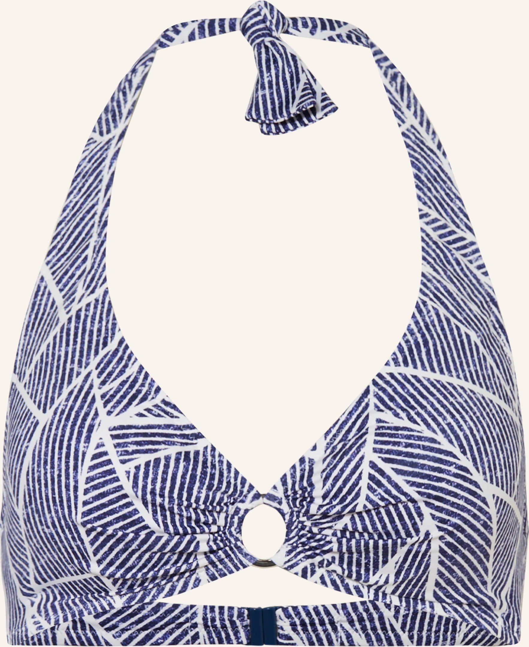 Lidea Neckholder-Bikini-Top Indigo Grid blau