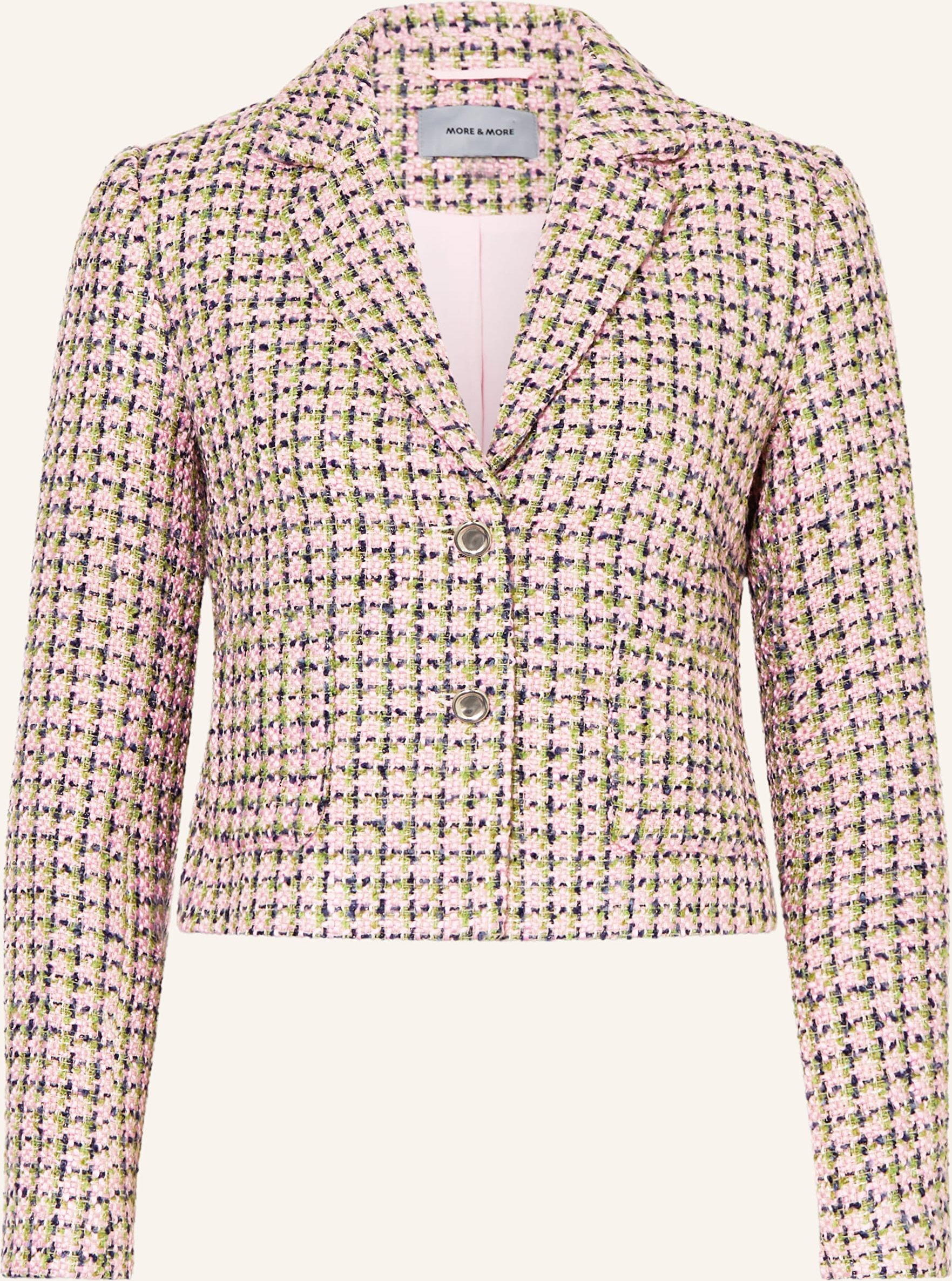 More & More Kastenjacke Aus Bouclé rosa