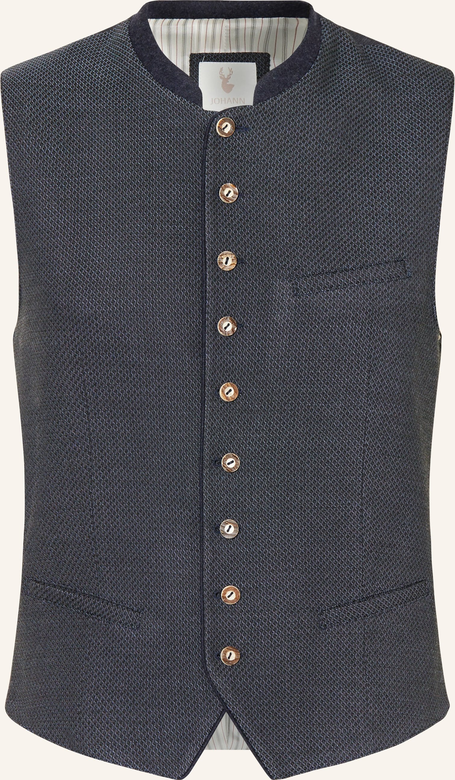 Johann & Johanna Trachtenweste Slim Fit blau