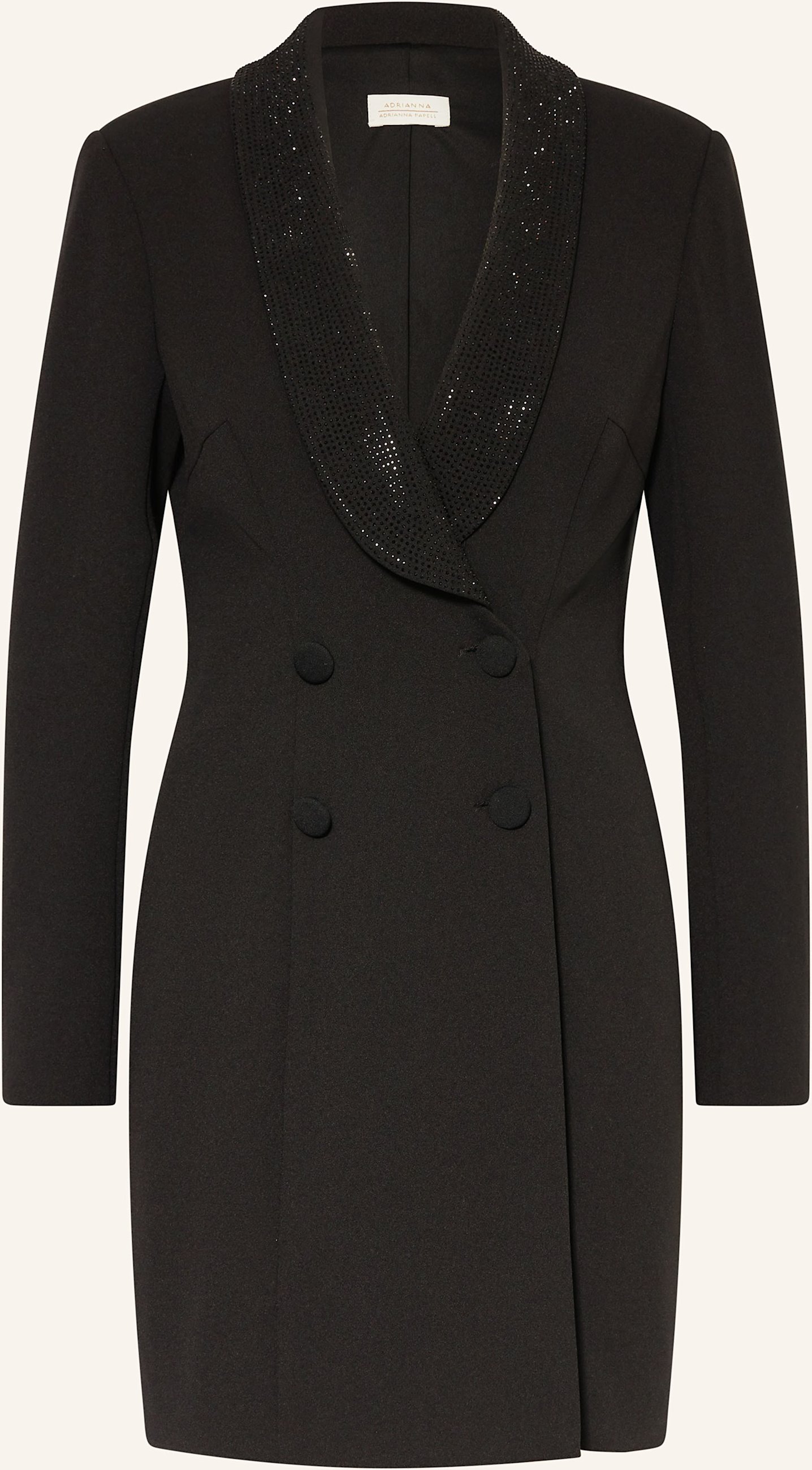 Adrianna Papell Longblazer Mit Schmucksteinen schwarz