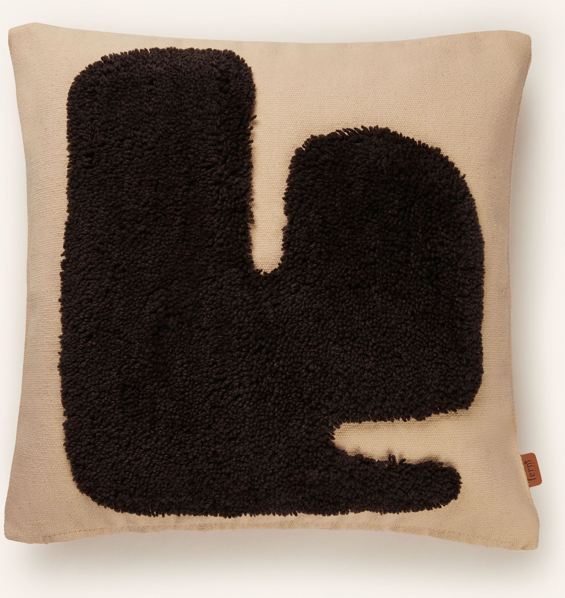 Ferm Living Dekokissen Lay Mit Daunenfüllung beige